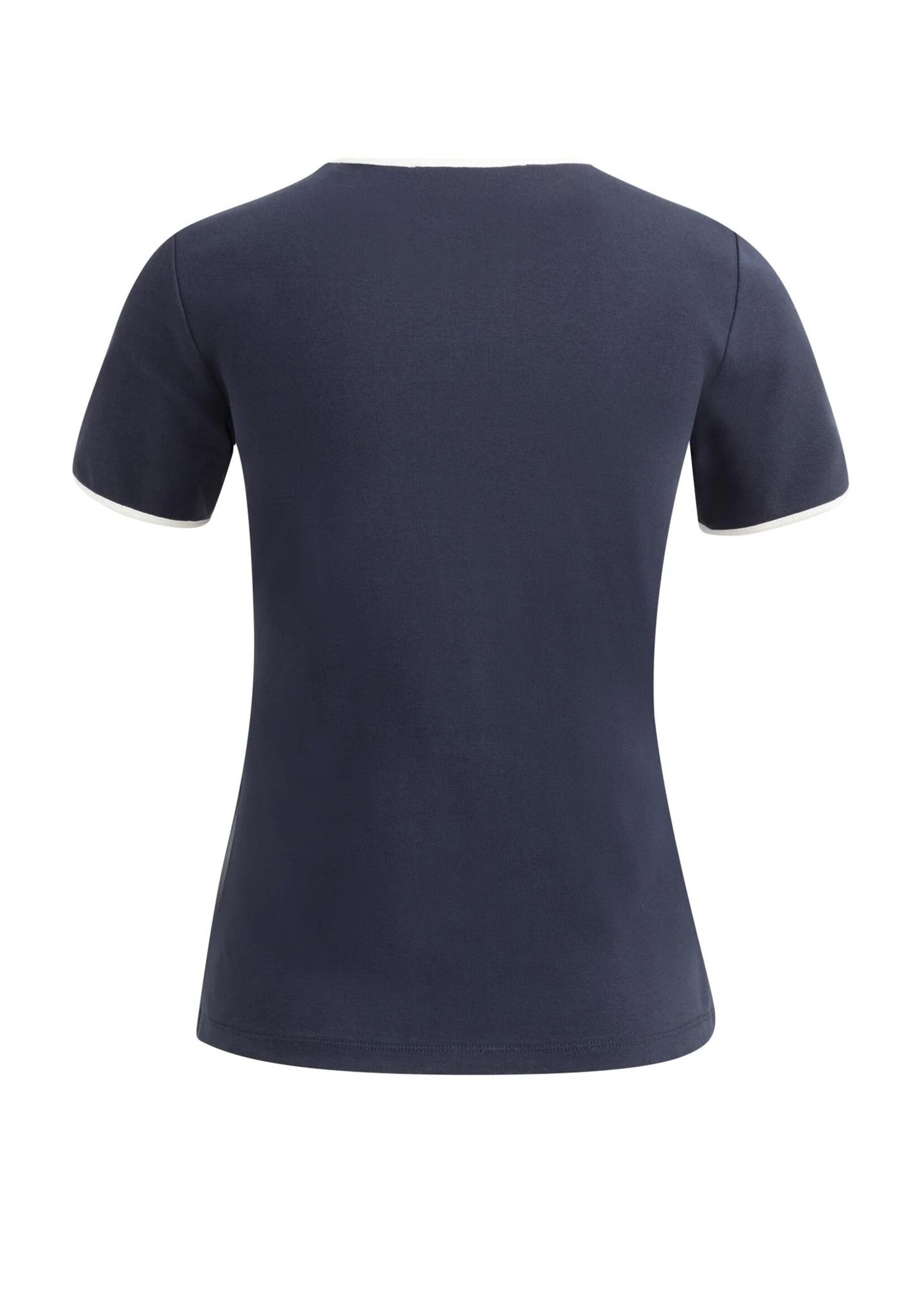 YAYA Yaya - T-shirt with Contrast Binding