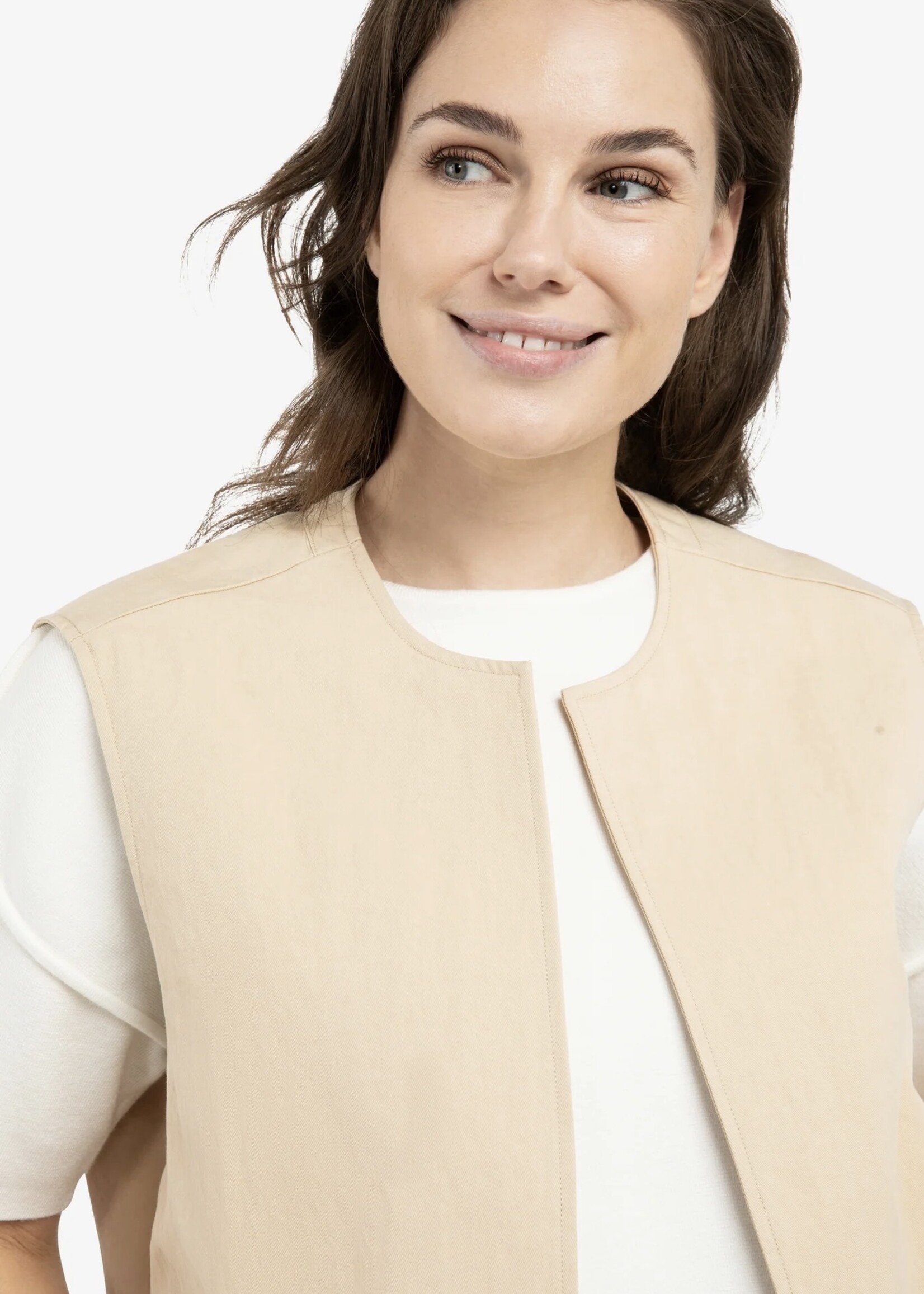 YAYA Yaya - Woven Oversized Sleeveless Summer Vest