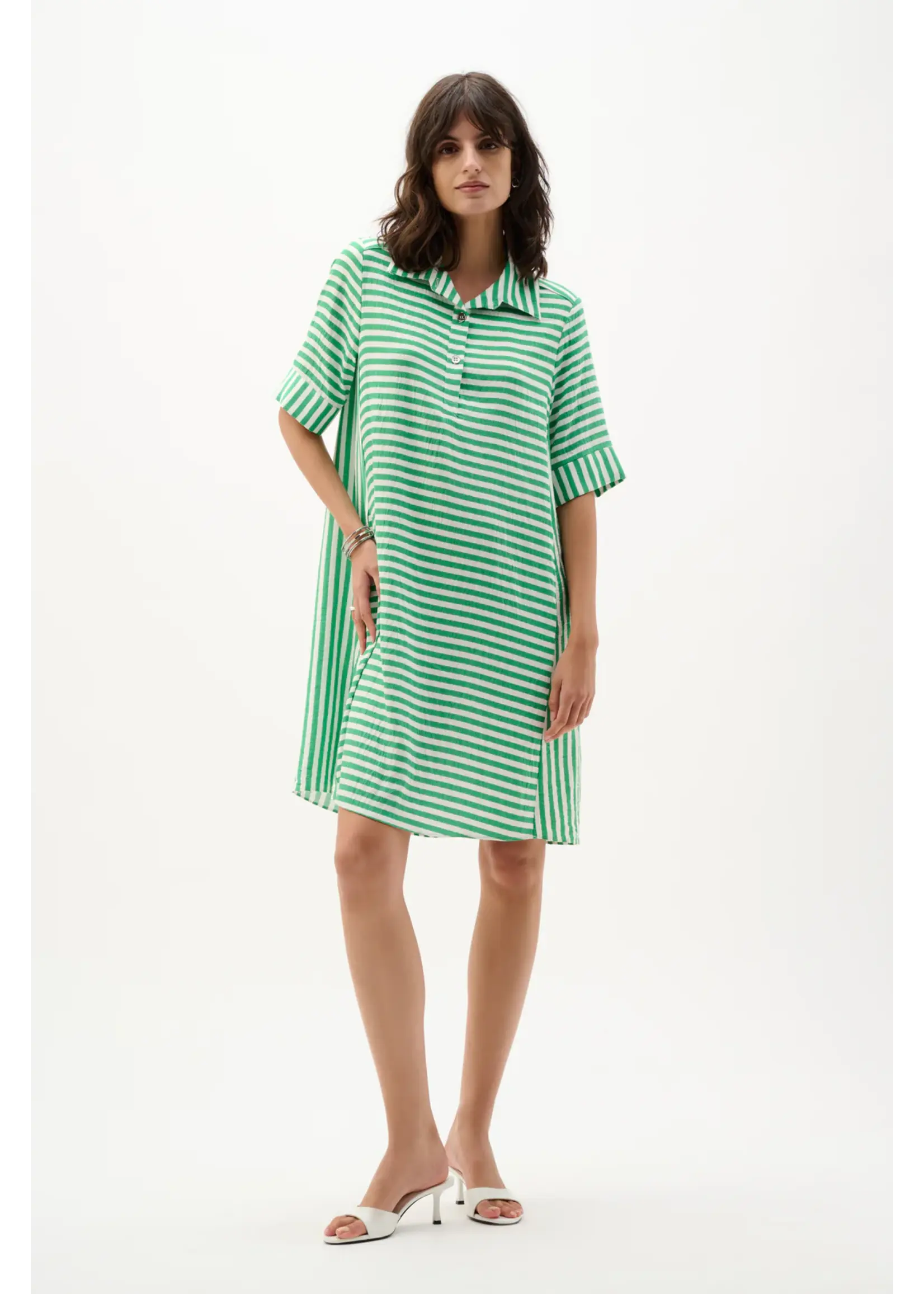 Joseph Ribkoff Joseph Ribkoff - Casual Striped A-Line Dress Style 262175