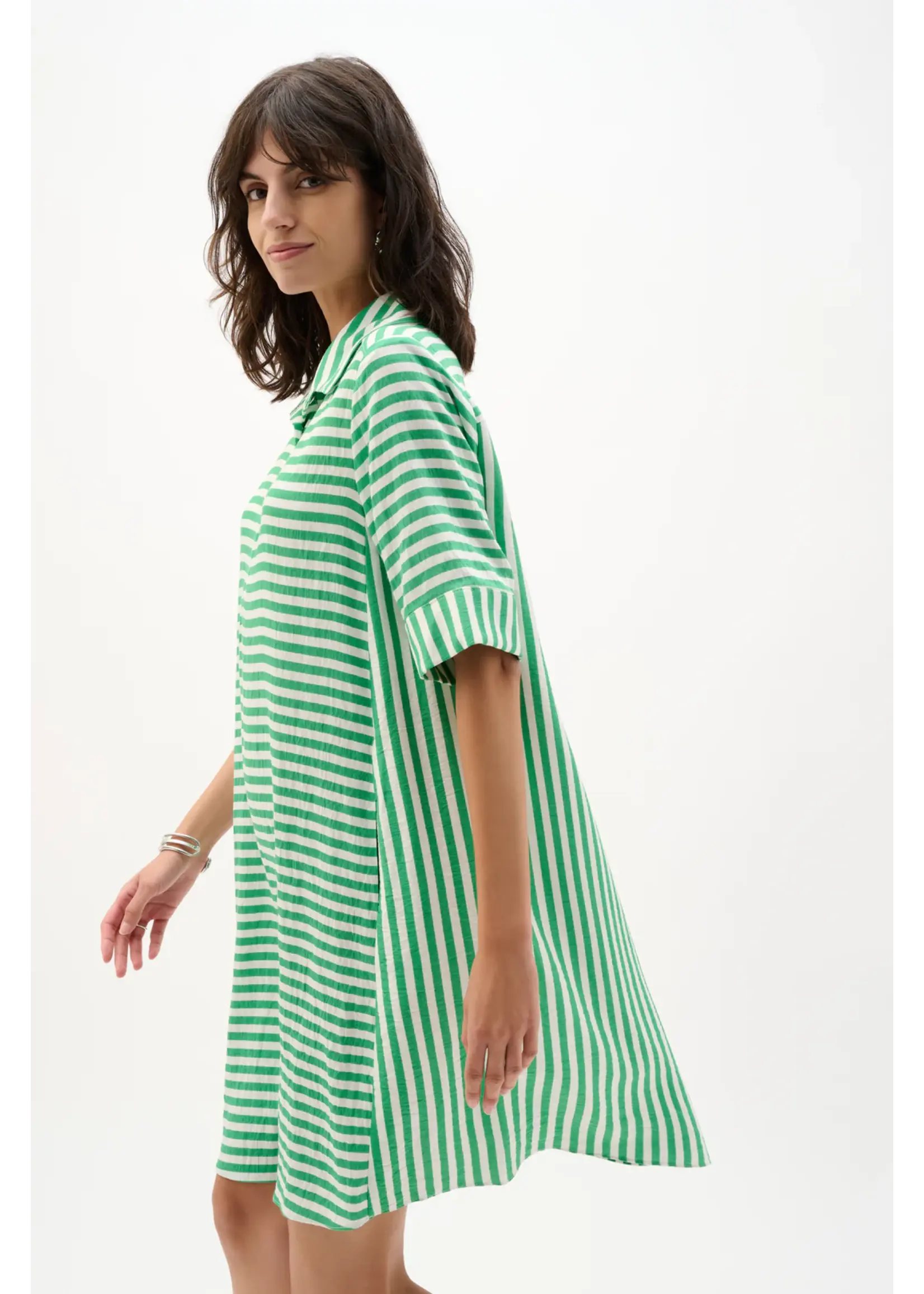 Joseph Ribkoff Joseph Ribkoff - Casual Striped A-Line Dress Style 262175