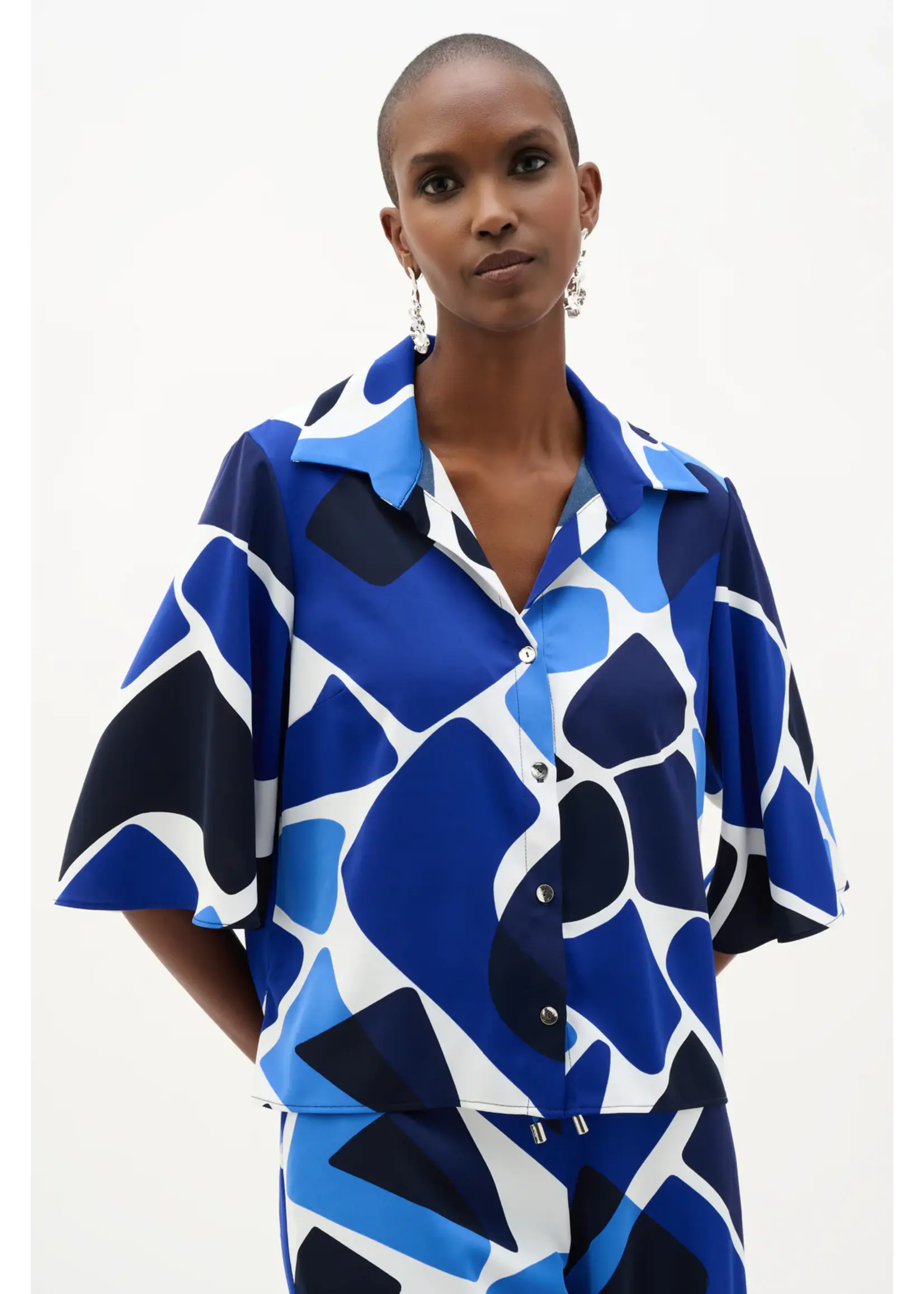 Joseph Ribkoff Joseph Ribkoff - Casual Abstract Button Shirt - 262154