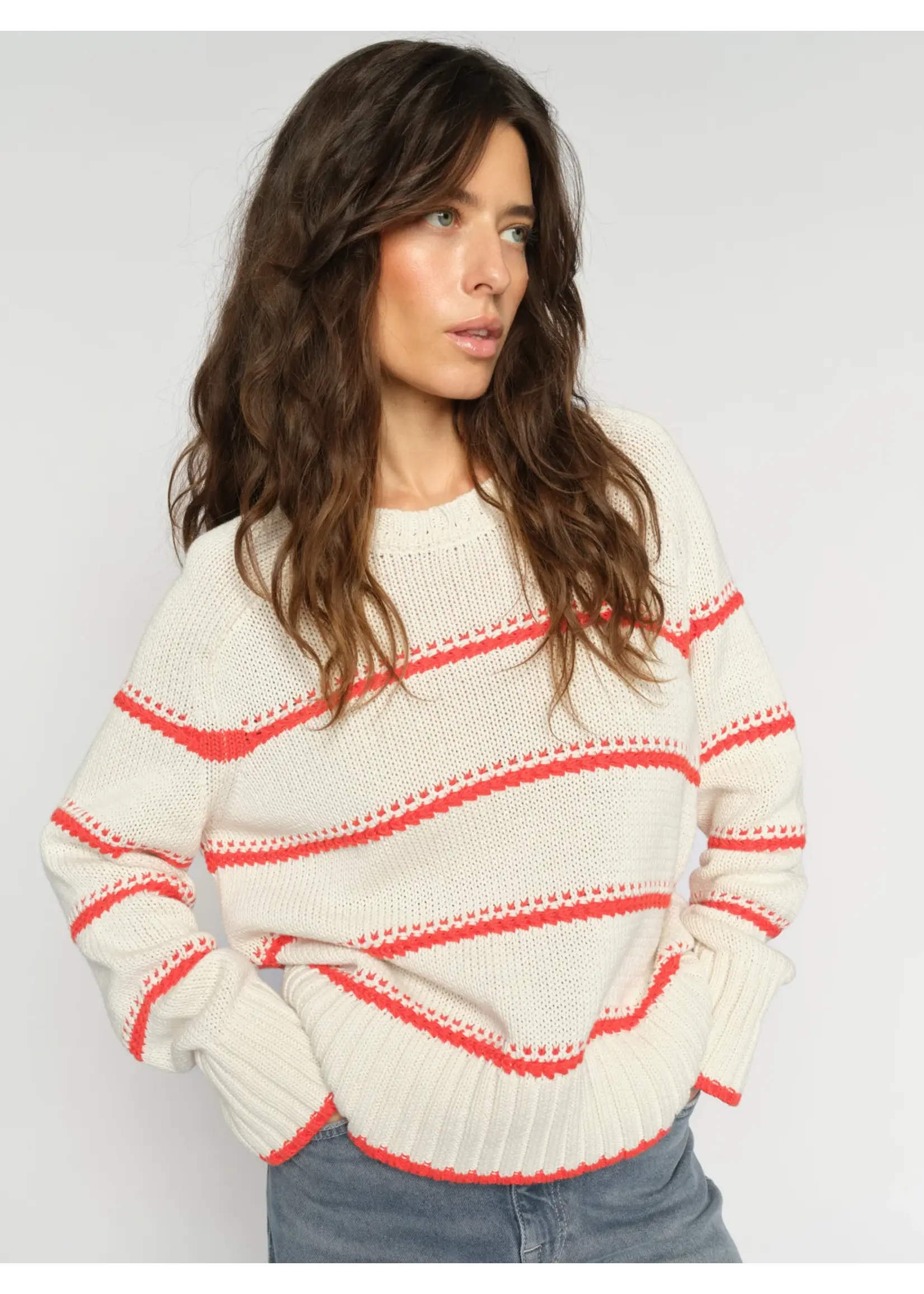 Mos Mosh Mos Mosh - Rola Bine Stripe Crewneck Knit