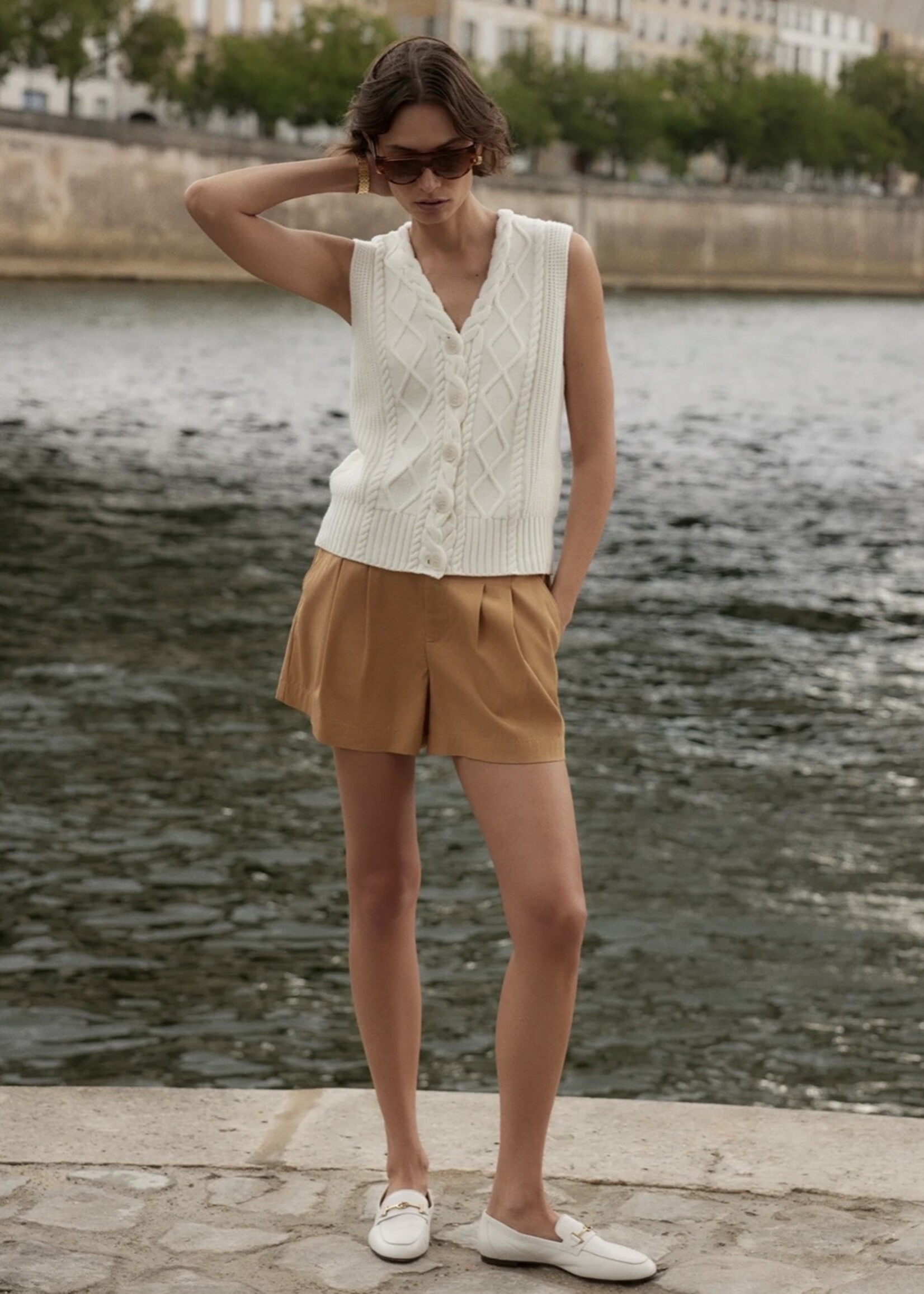 Varley Varley - Tatyana Cable Knit Vest