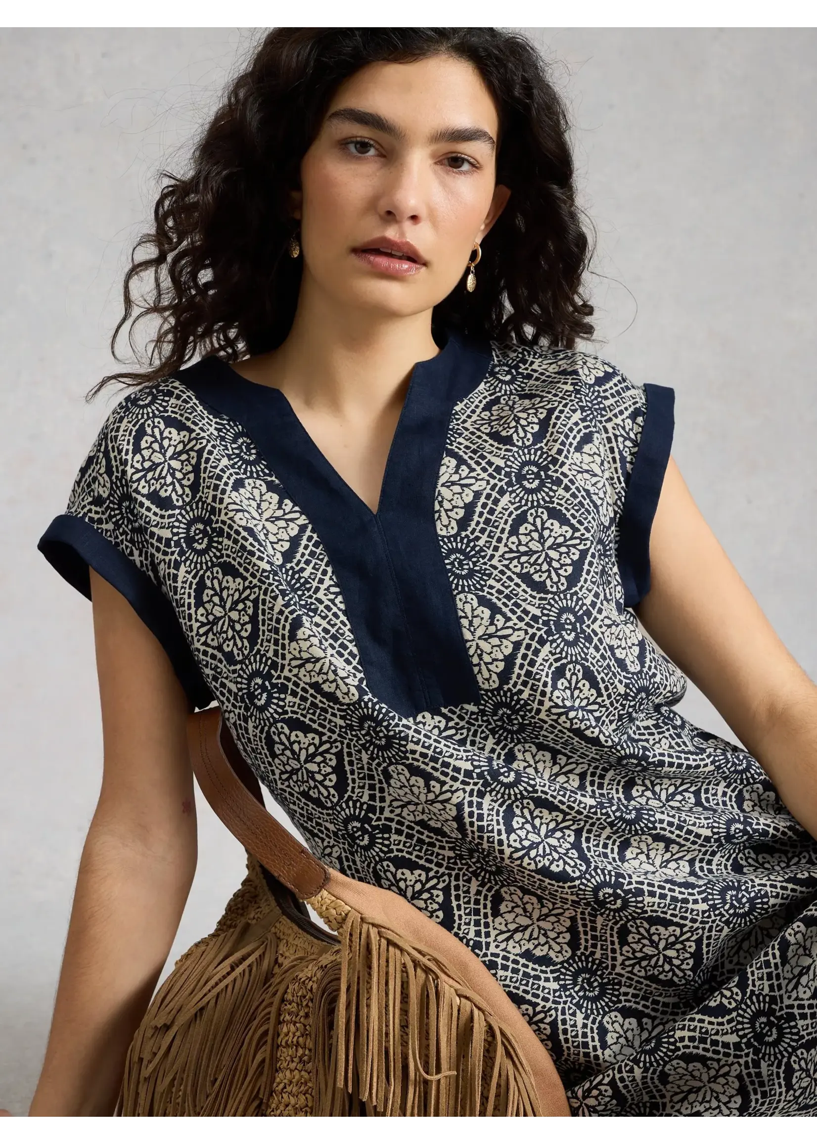 White Stuff Femme White Stuff - Jilly Linen Dress