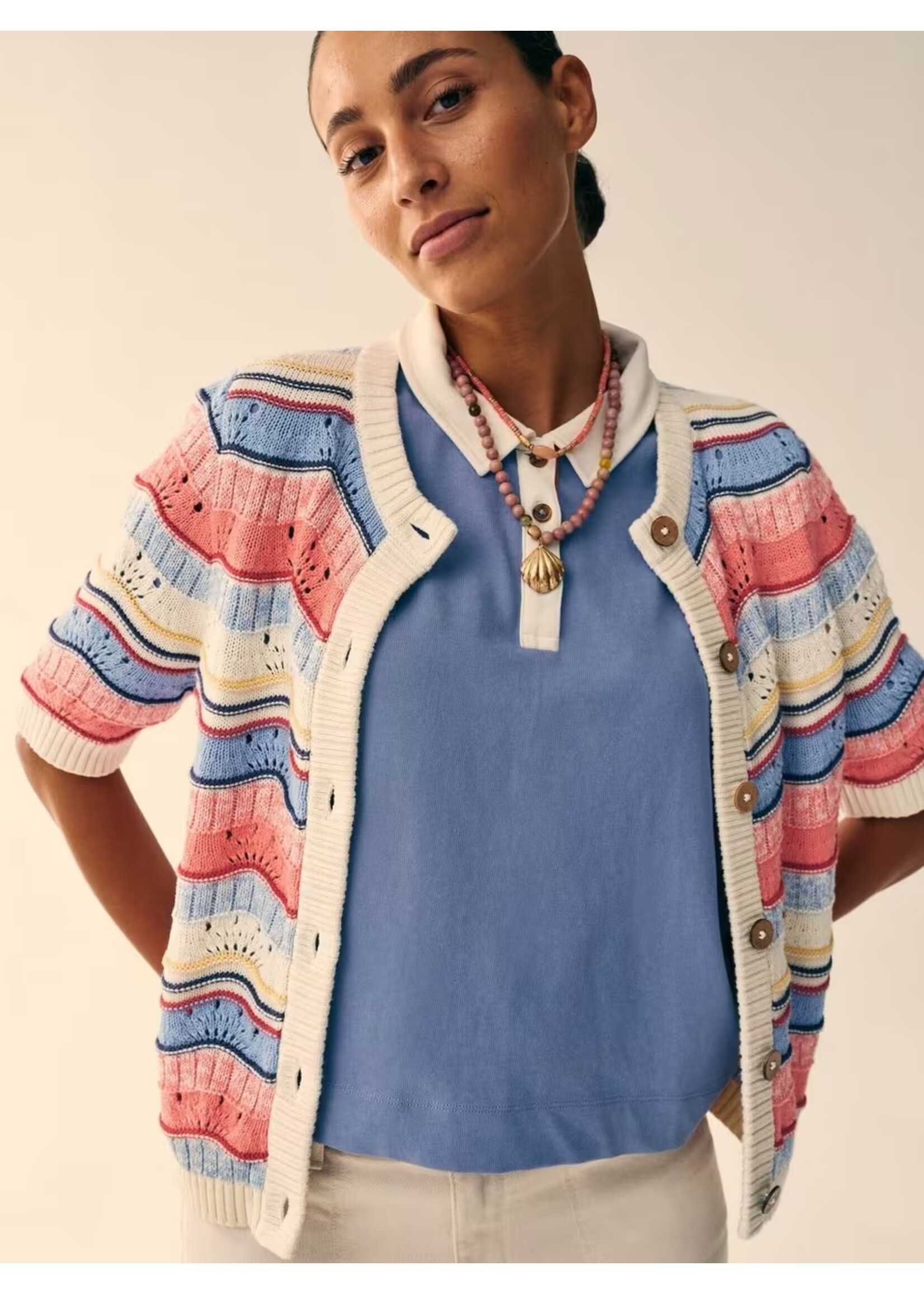 White Stuff Femme White Stuff - Isabella Wavy Cardi