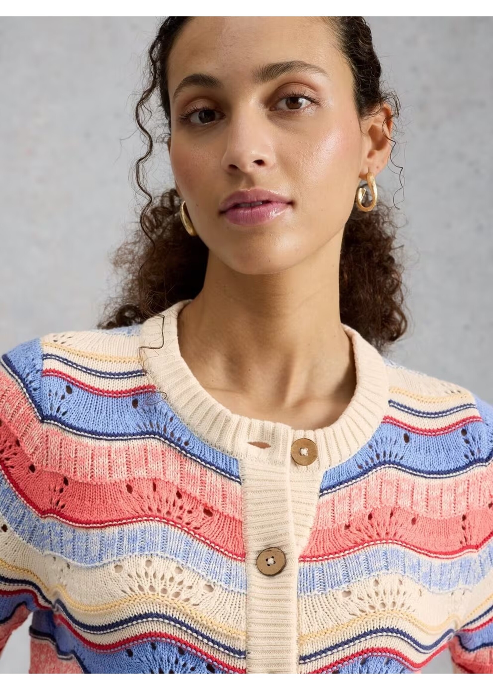 White Stuff Femme White Stuff - Isabella Wavy Cardi