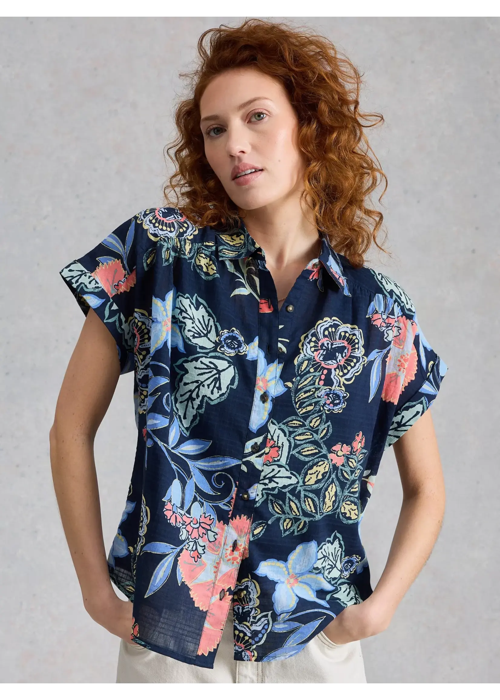 White Stuff Femme White Stuff - Orla Button Through Shirt