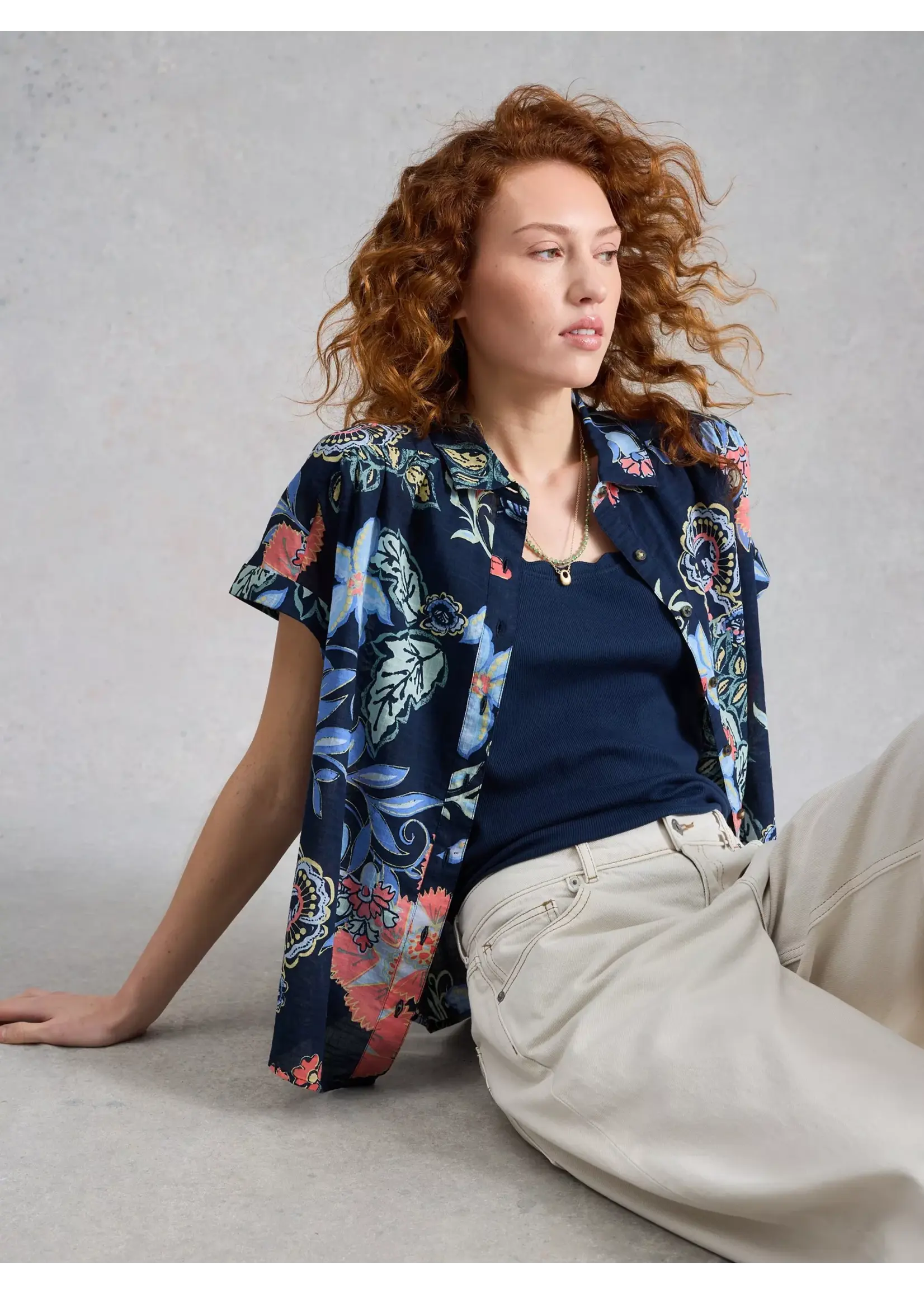 White Stuff Femme White Stuff - Orla Button Through Shirt