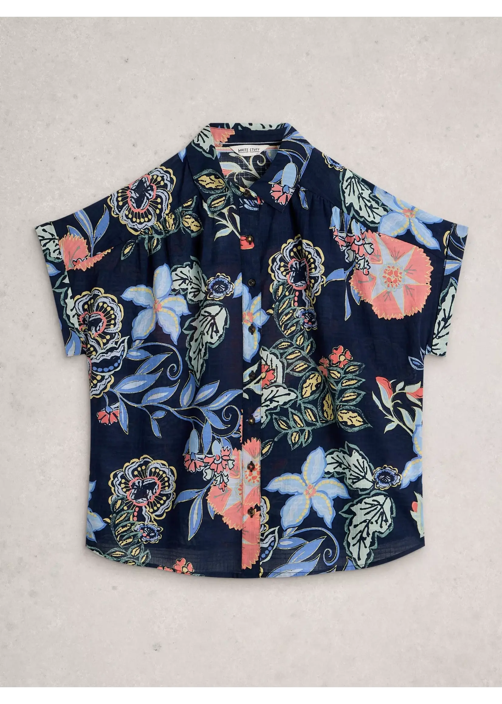 White Stuff Femme White Stuff - Orla Button Through Shirt