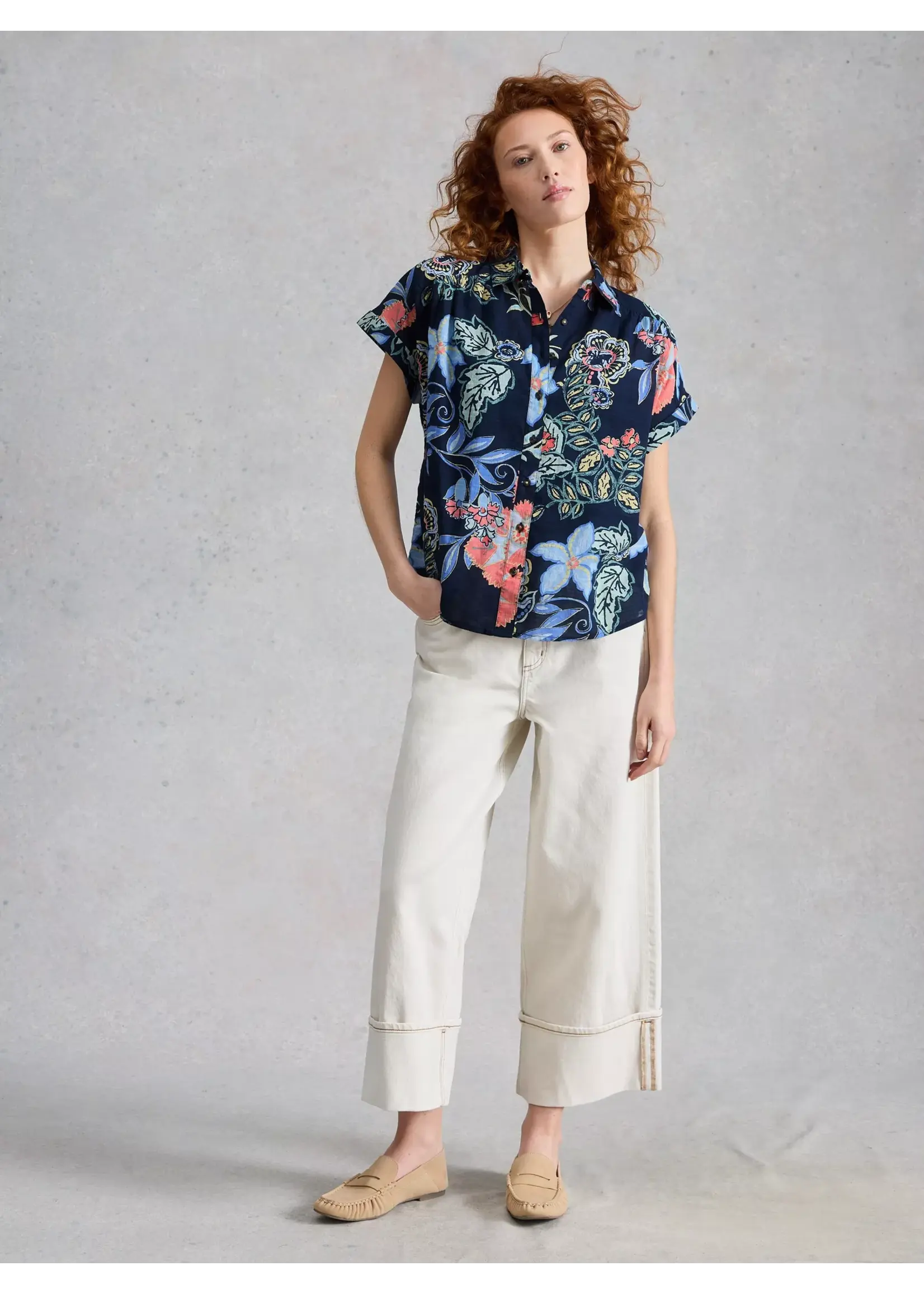 White Stuff Femme White Stuff - Orla Button Through Shirt