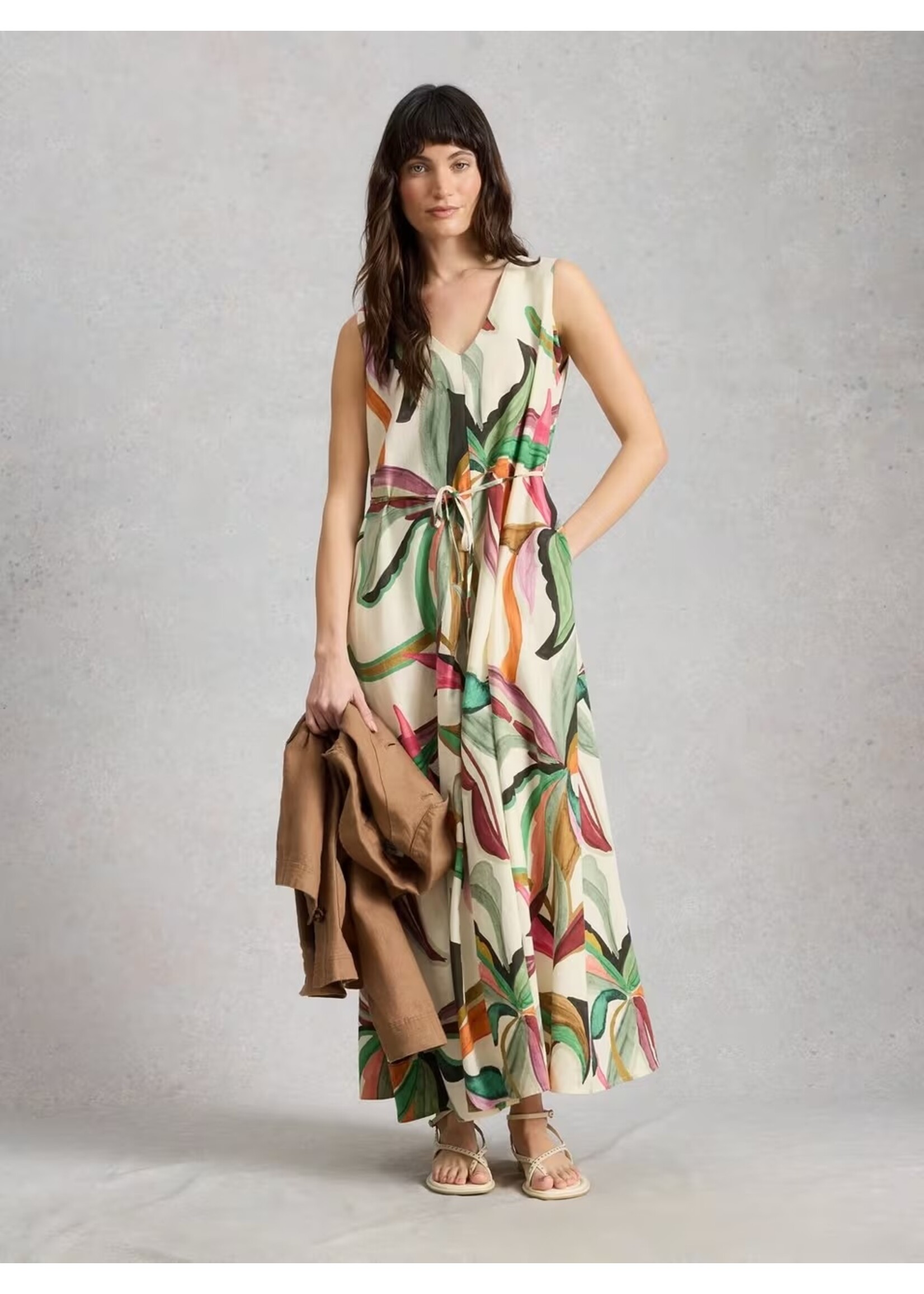 White Stuff Femme White Stuff - Poppy Linen Blend Maxi Dress