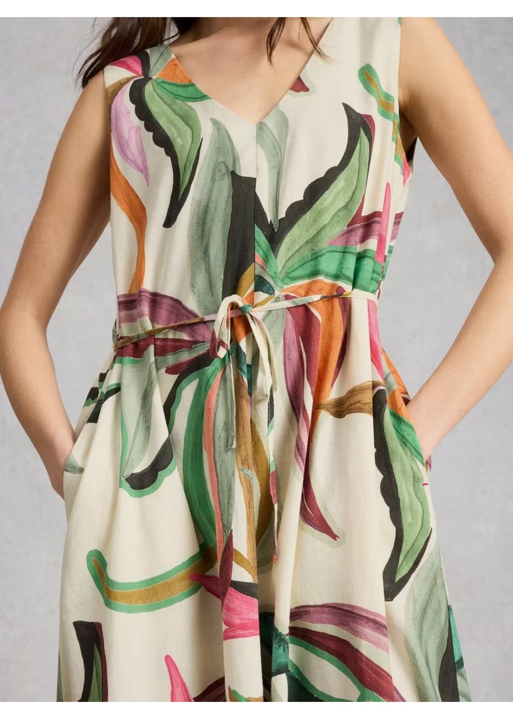 White Stuff Femme White Stuff - Poppy Linen Blend Maxi Dress