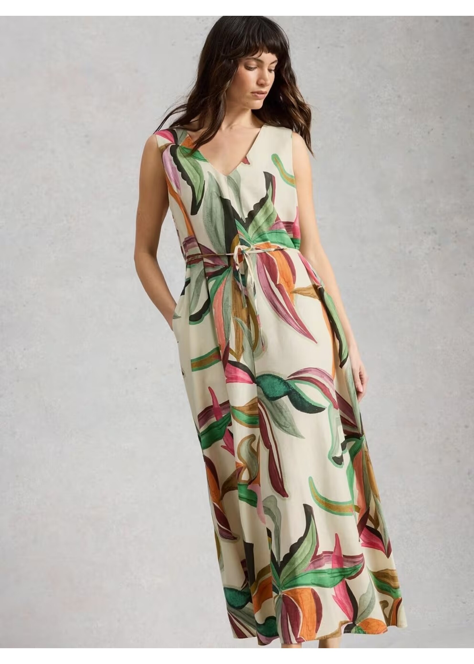 White Stuff Femme White Stuff - Poppy Linen Blend Maxi Dress