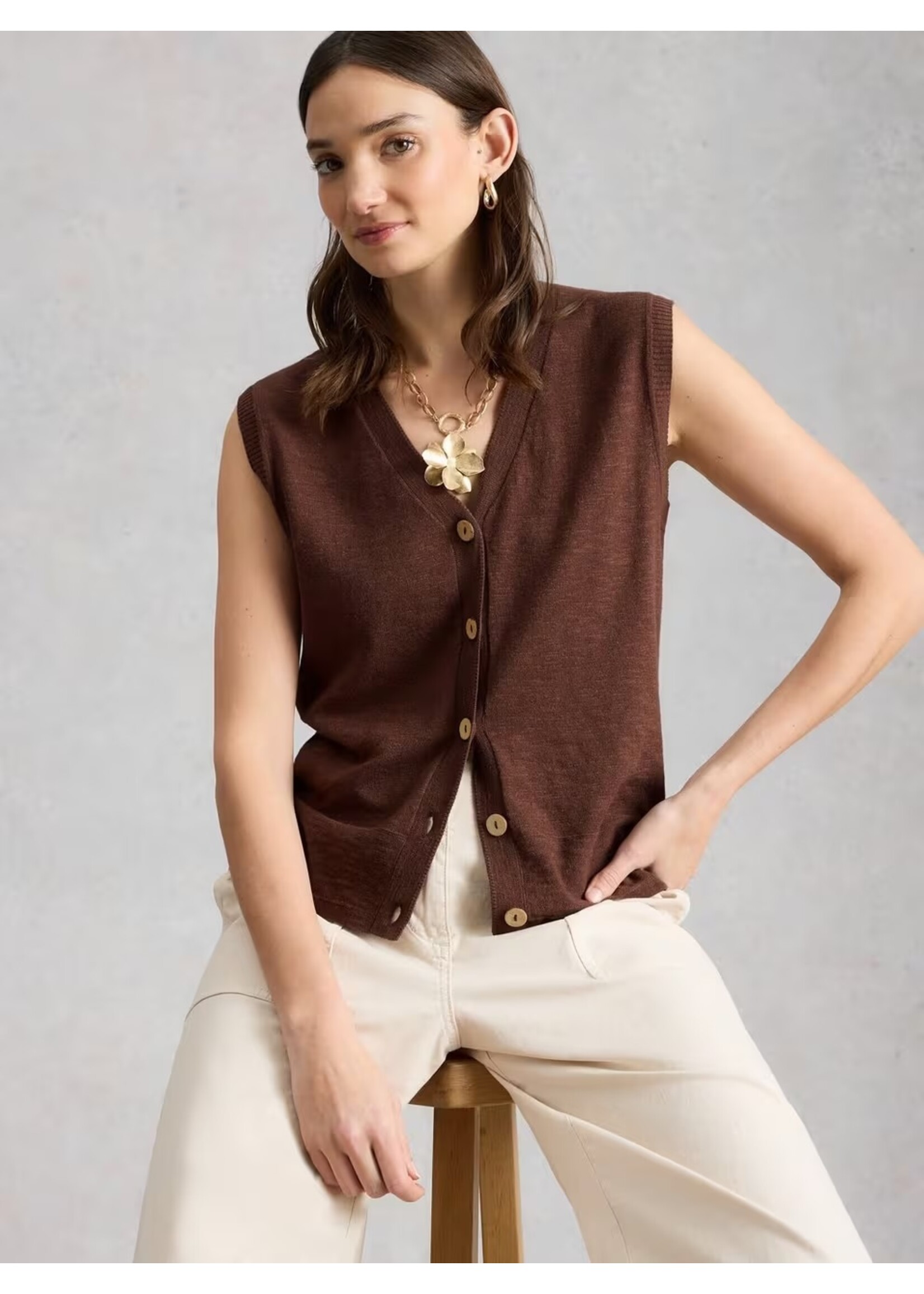 White Stuff Femme White Stuff - Nova Linen Blend Tank