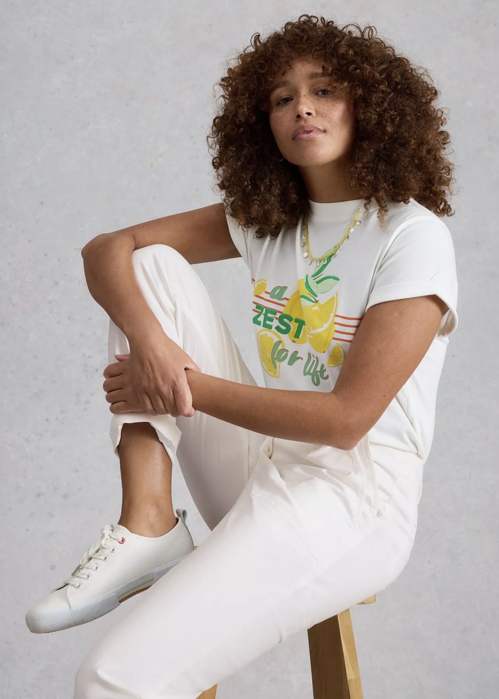 White Stuff Femme White Stuff - Twister Chino Trouser Ankle Length