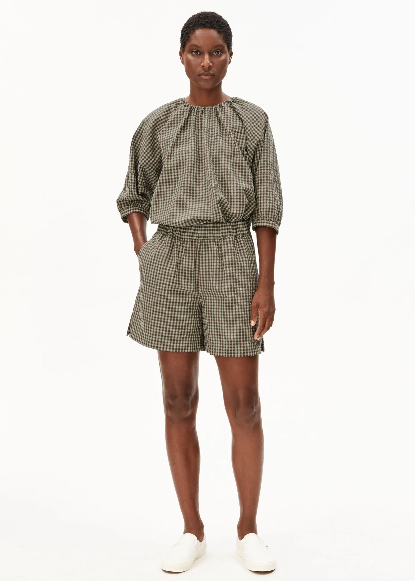 Armed Angels Femme Armed Angels - Vichy Seersucker Short
