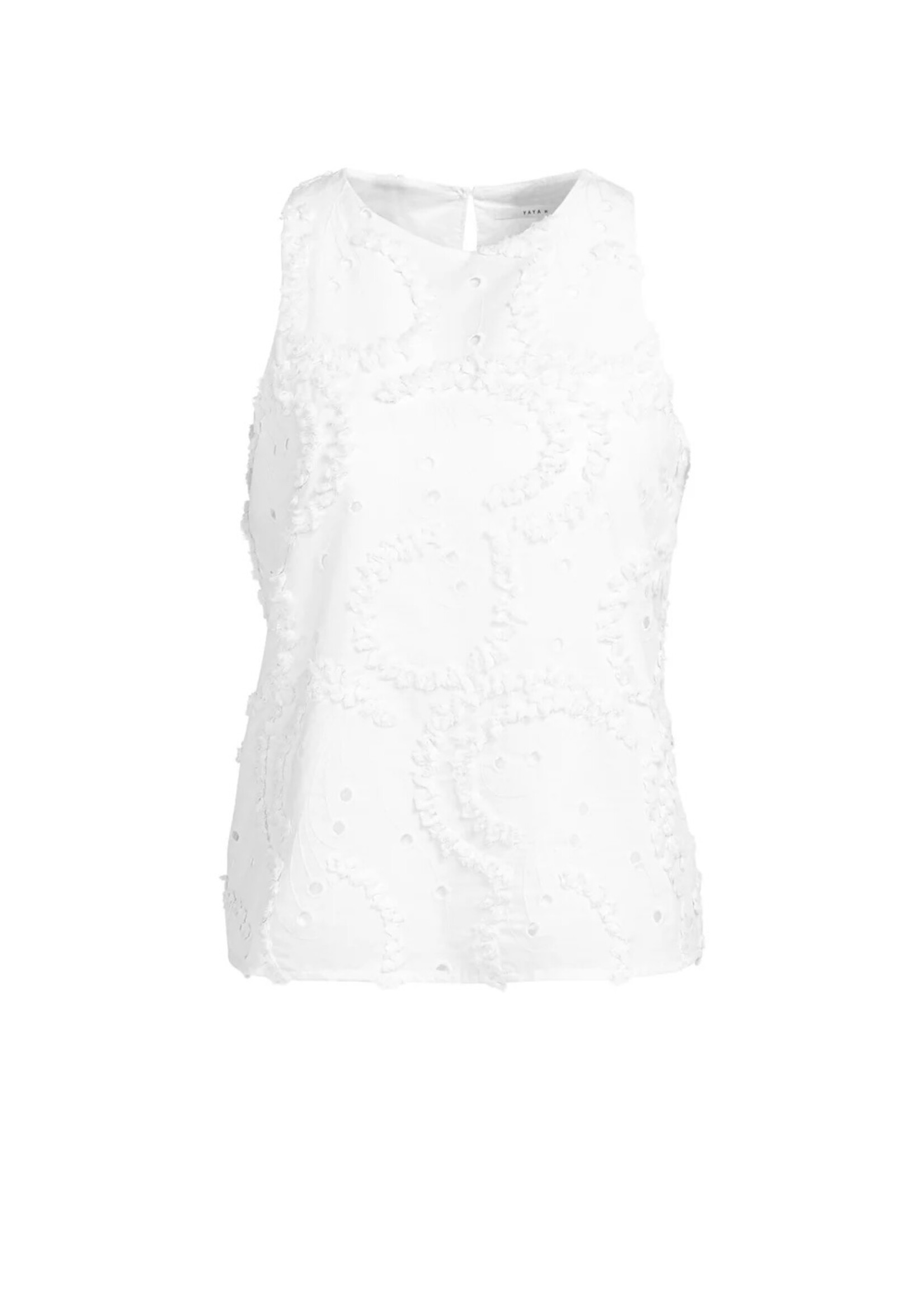 YAYA Yaya - Embroidered sleeveless top