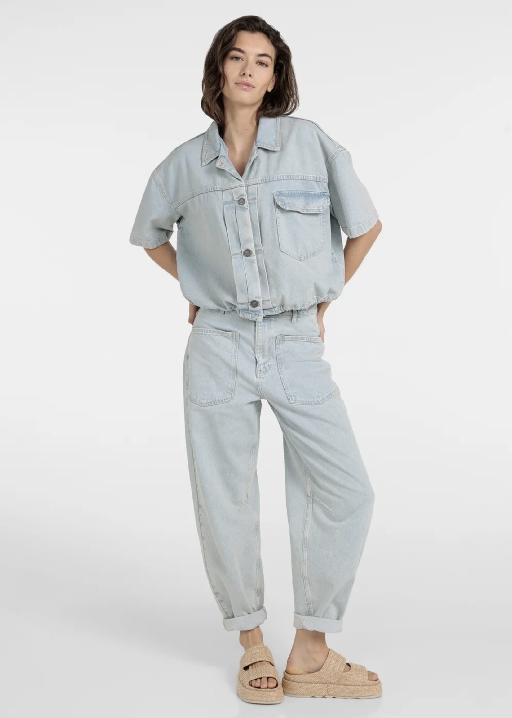YAYA Yaya - Colored Worker Denim Jacket