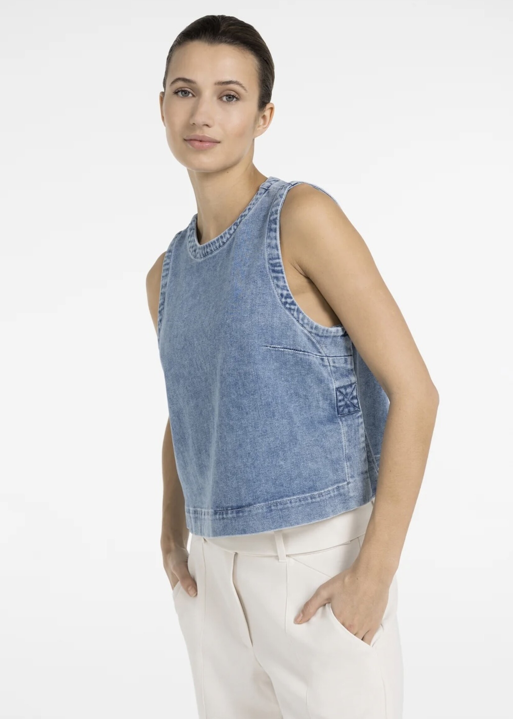 YAYA Yaya - Sleeveless Denim Top