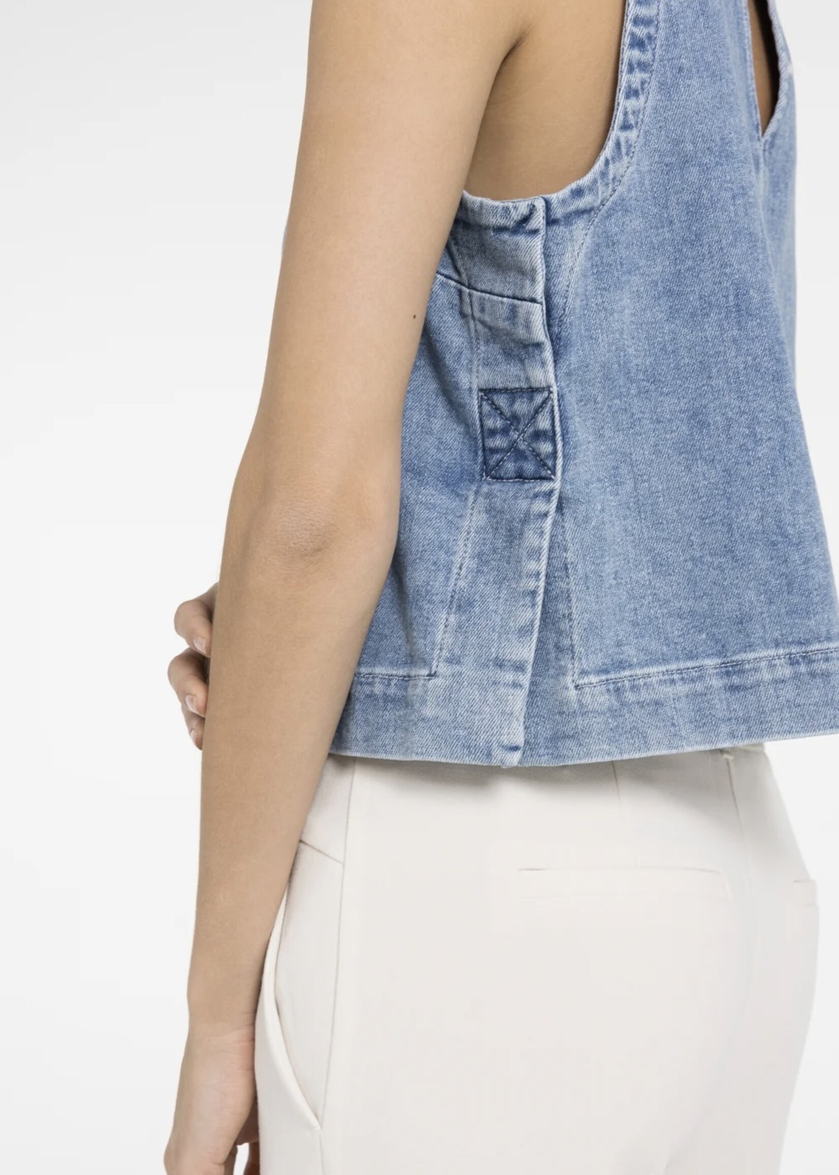 YAYA Yaya - Sleeveless Denim Top