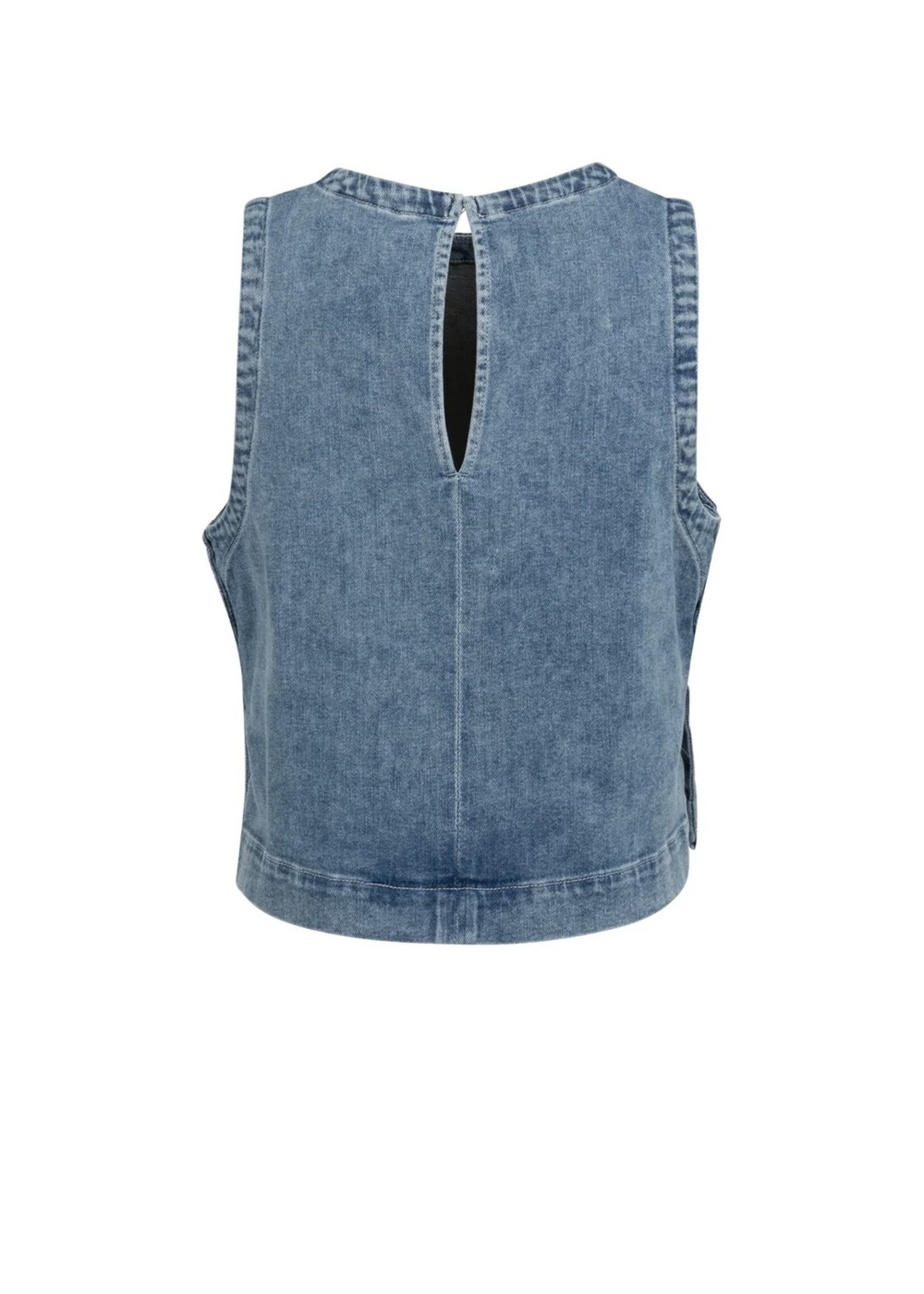 YAYA Yaya - Sleeveless Denim Top