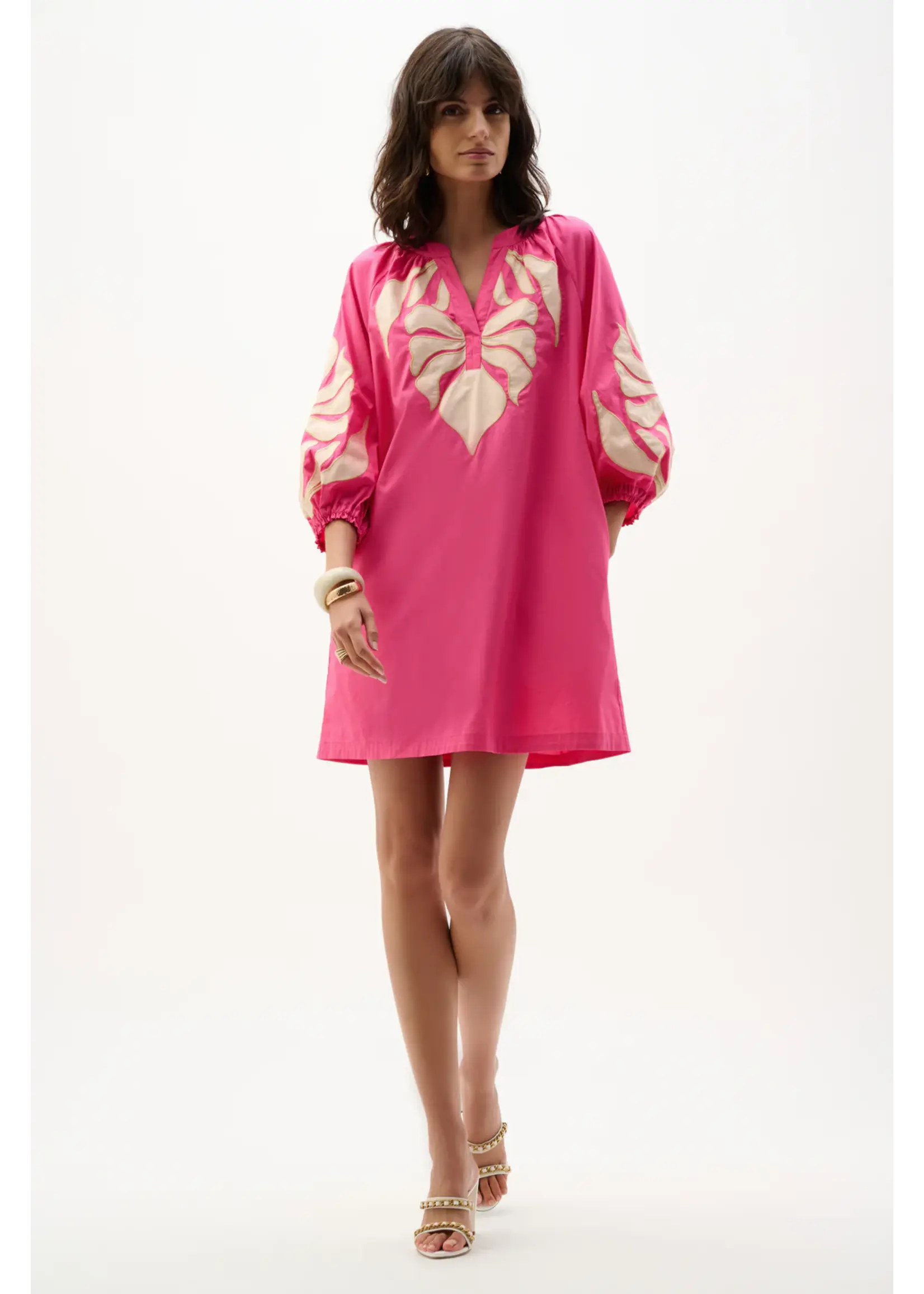 Joseph Ribkoff Joseph Ribkoff - Floral Puff-sleeve Mini Dress Style 262911