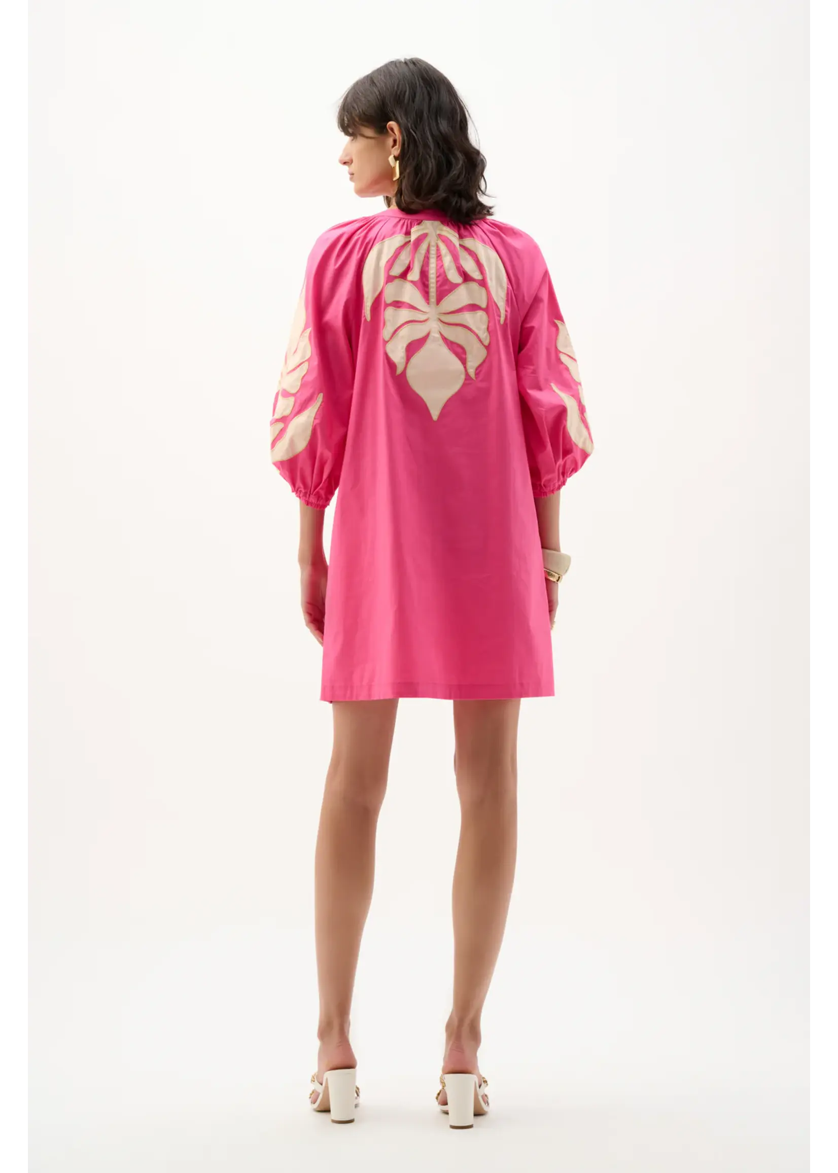 Joseph Ribkoff Joseph Ribkoff - Floral Puff-sleeve Mini Dress Style 262911