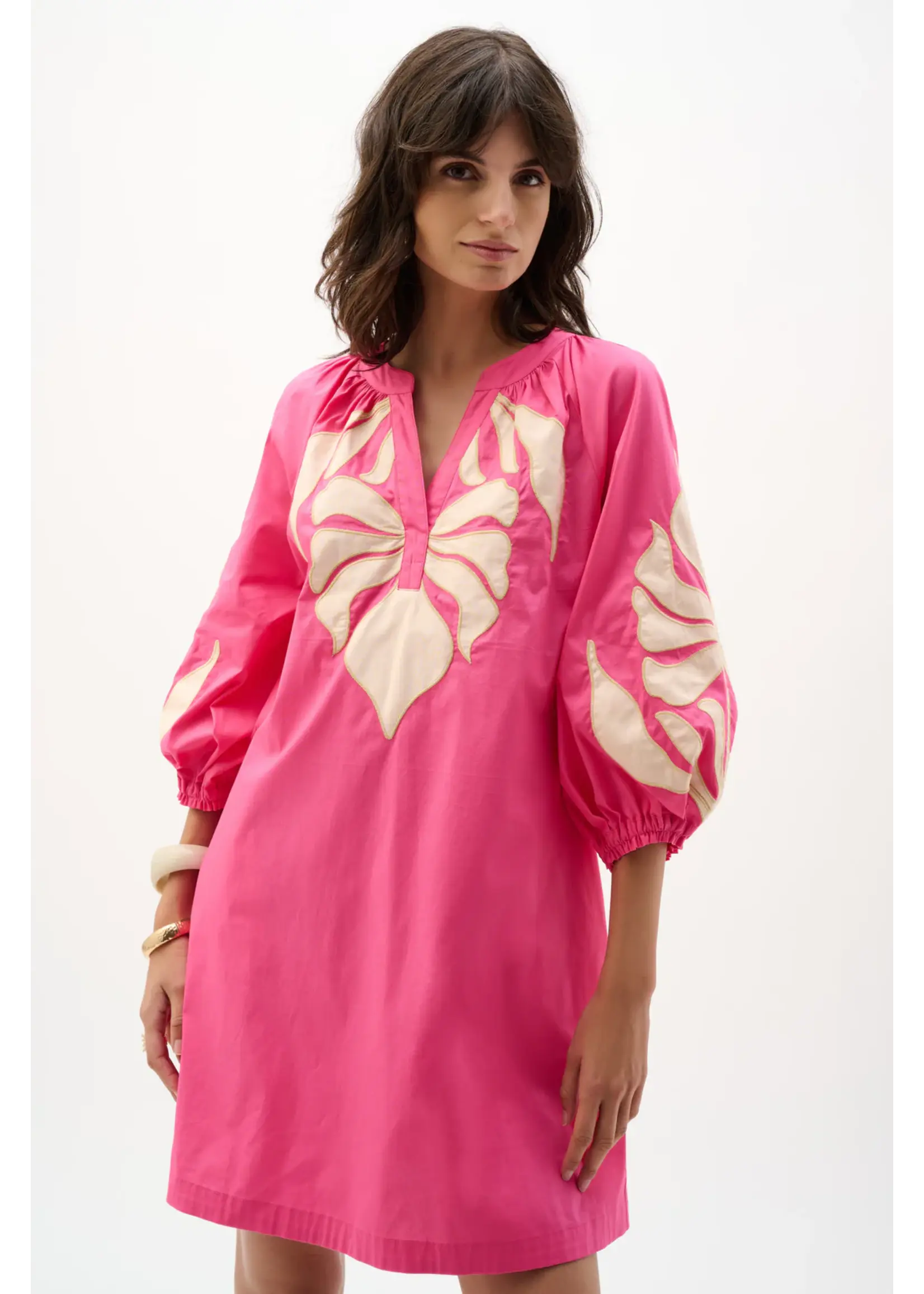 Joseph Ribkoff Joseph Ribkoff - Floral Puff-sleeve Mini Dress Style 262911
