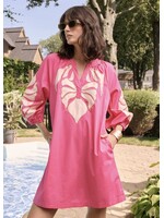 Joseph Ribkoff Joseph Ribkoff - Floral Puff-sleeve Mini Dress Style 262911
