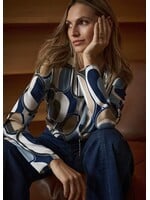 Joseph Ribkoff Joseph Ribkoff - 263071 Satin Geometric Blouse