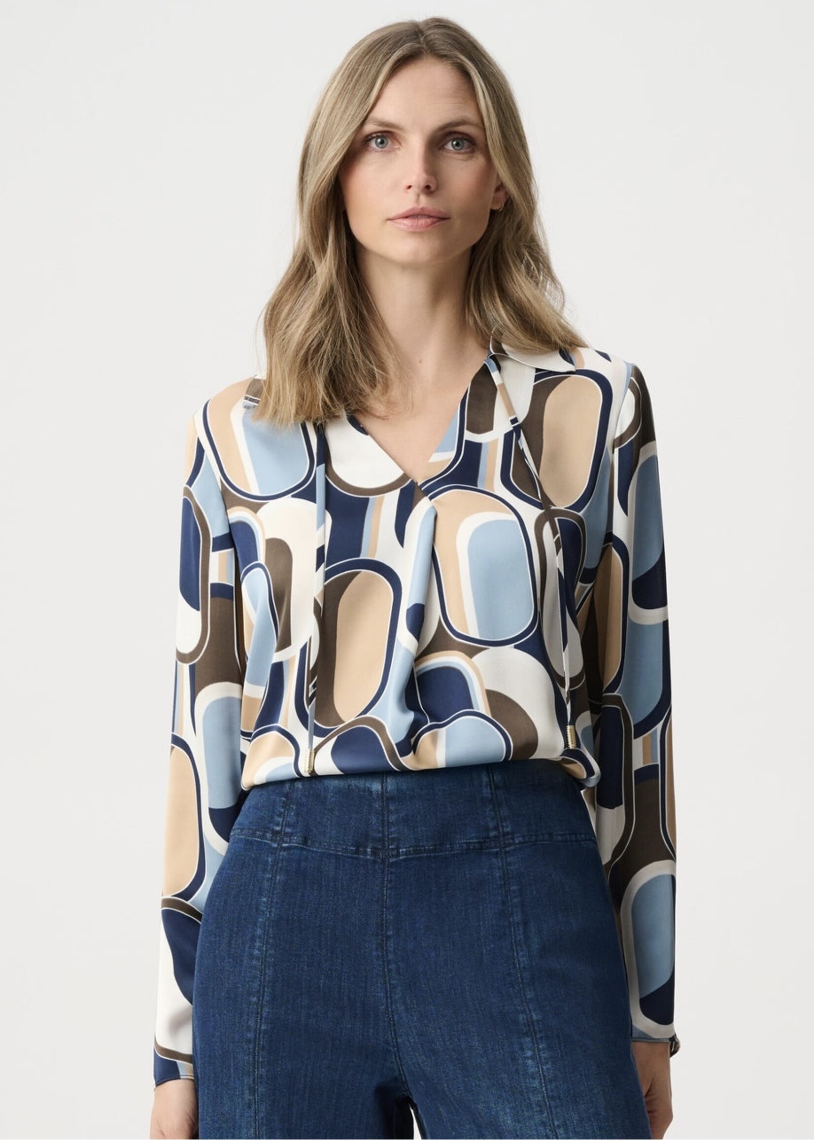 Joseph Ribkoff Joseph Ribkoff - 263071 Satin Geometric Blouse