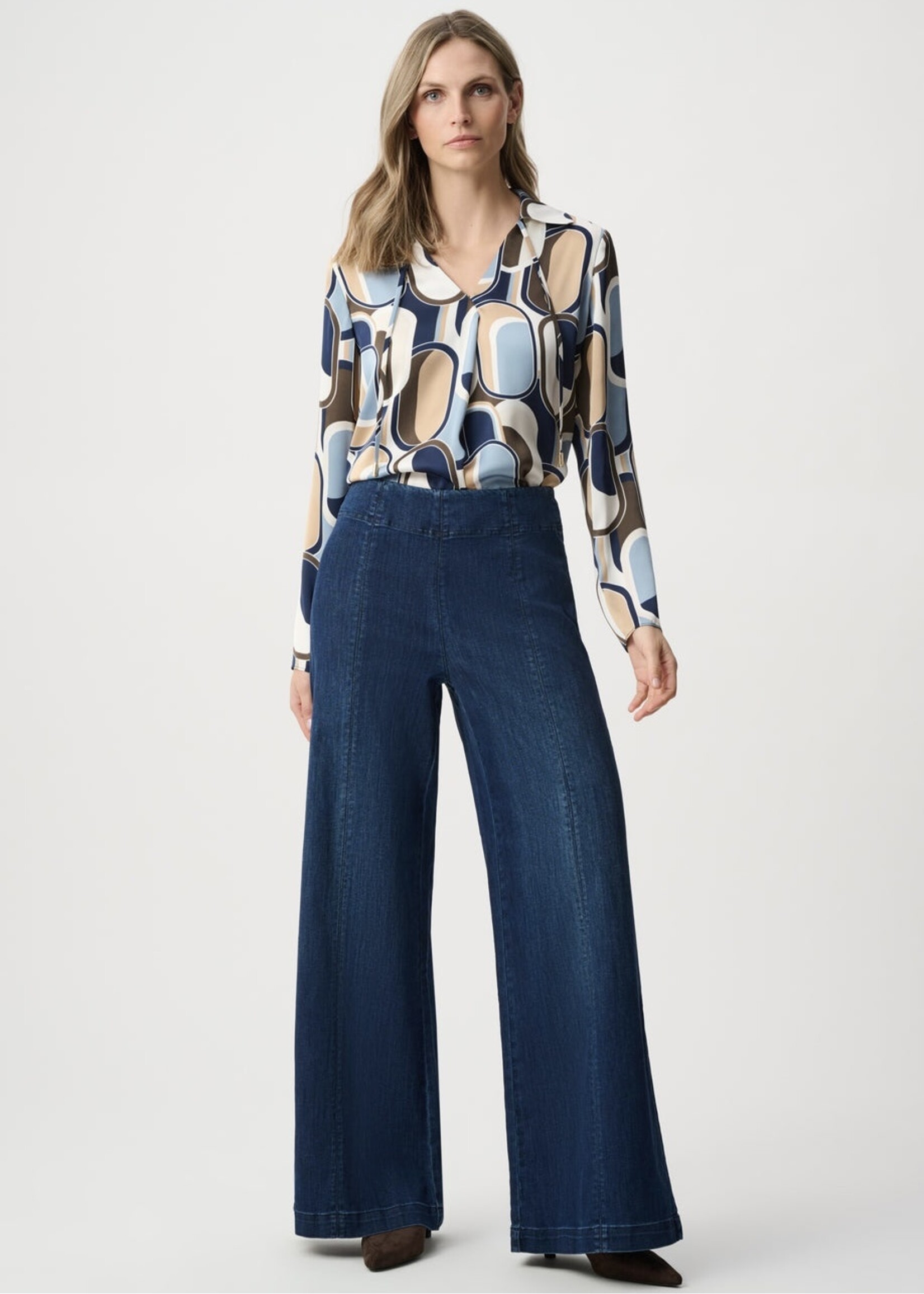Joseph Ribkoff Joseph Ribkoff - 263071 Satin Geometric Blouse