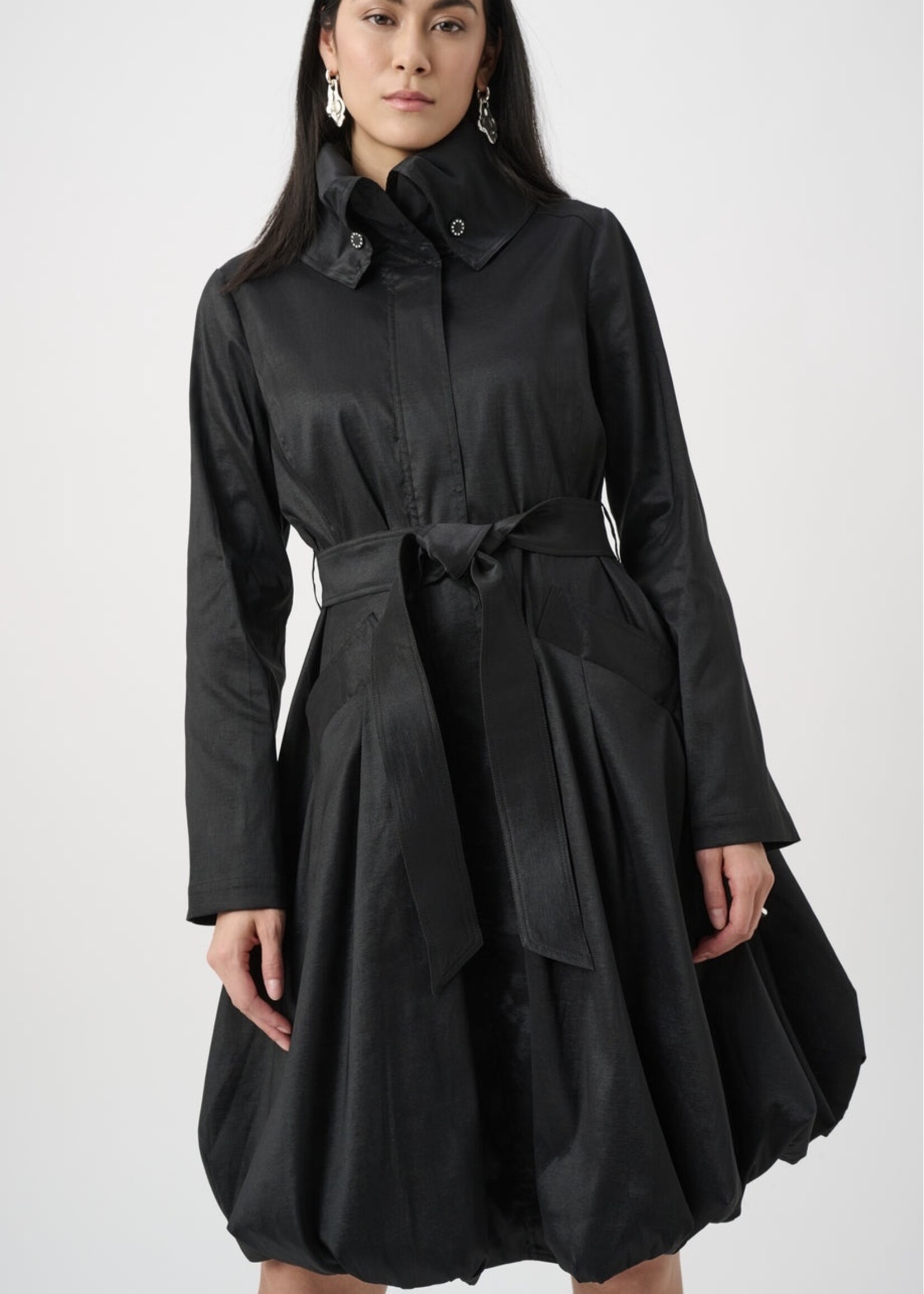 Joseph Ribkoff Joseph Ribkoff - Belted Fit & Flare Balloon Coat Style 263911