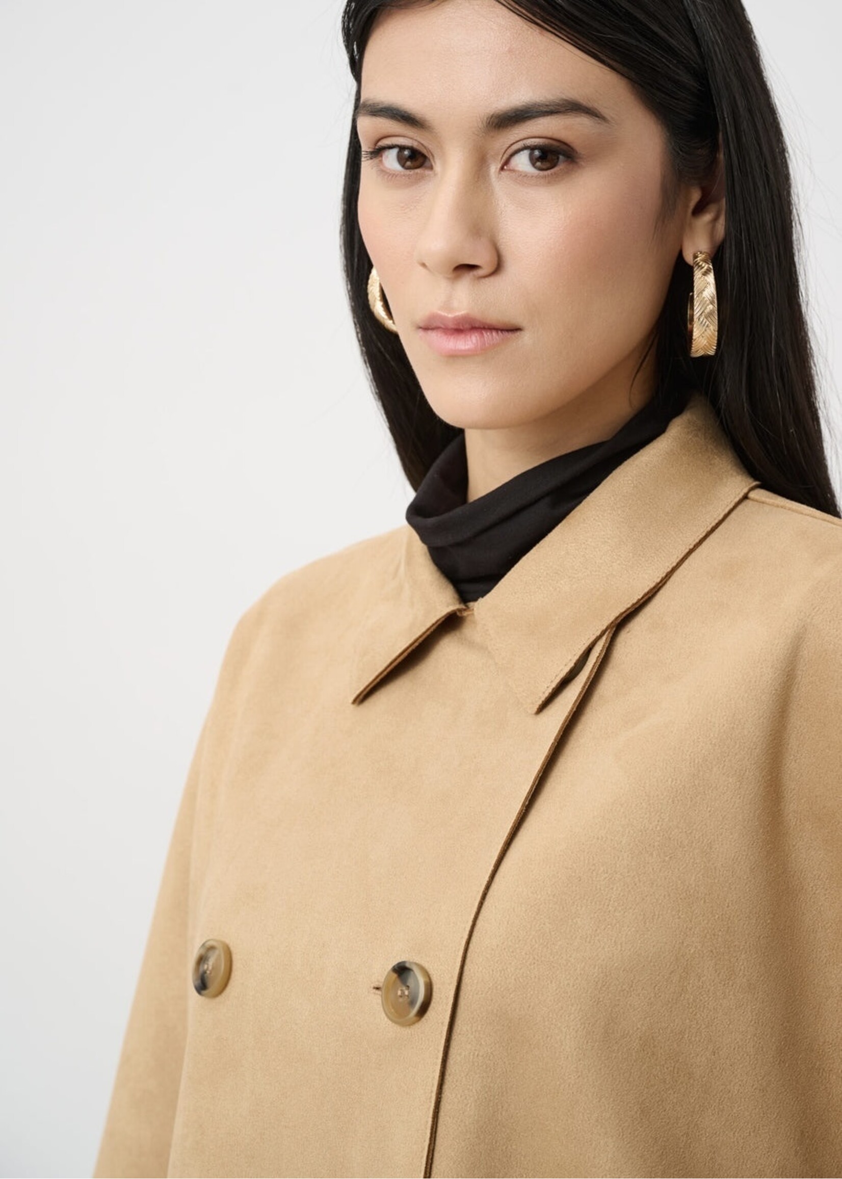 Joseph Ribkoff Joseph Ribkoff - Scuba Suede Poncho Jacket Style 263037
