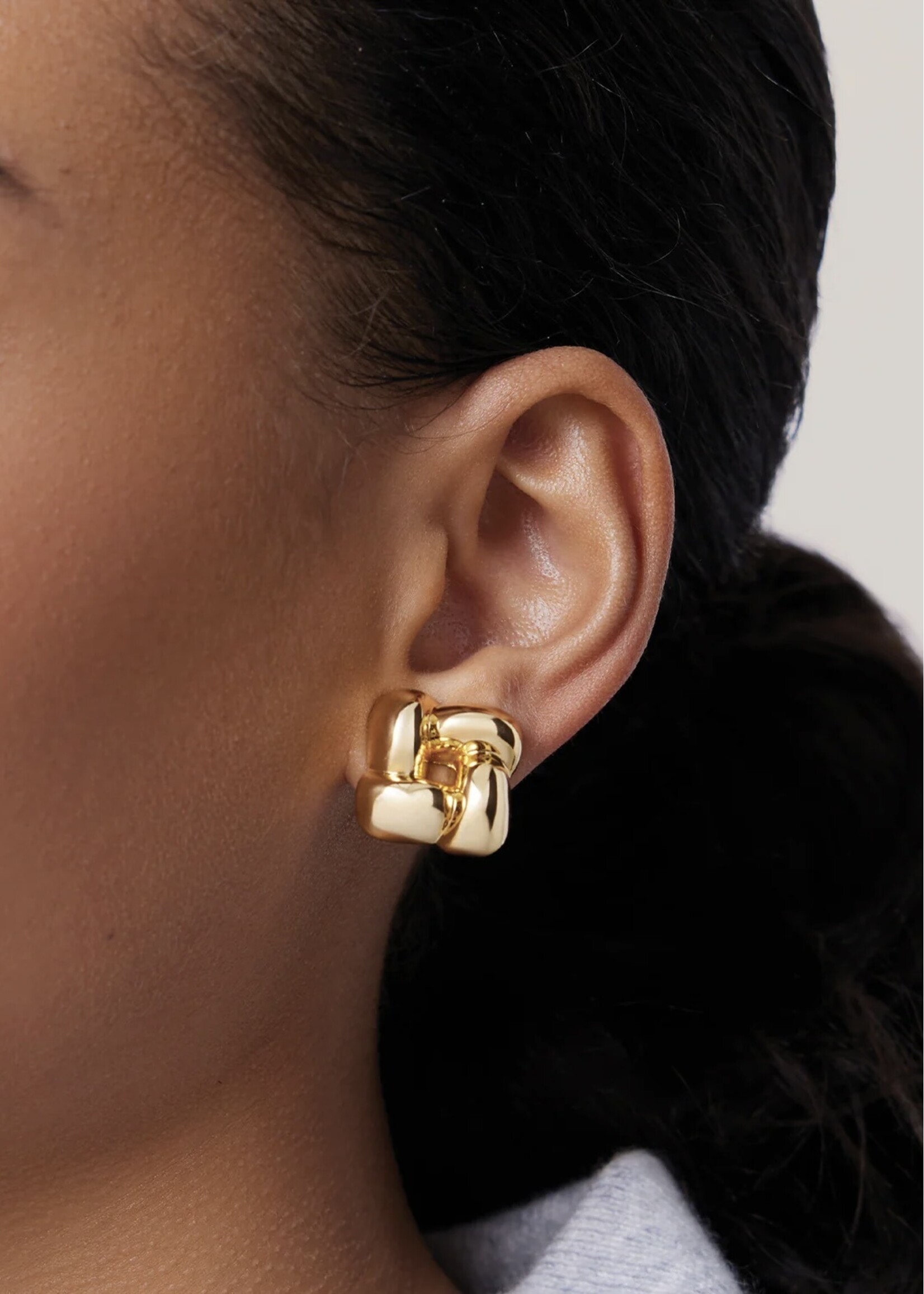 Jenny Bird Jenny Bird - Small Woven Square Earrings