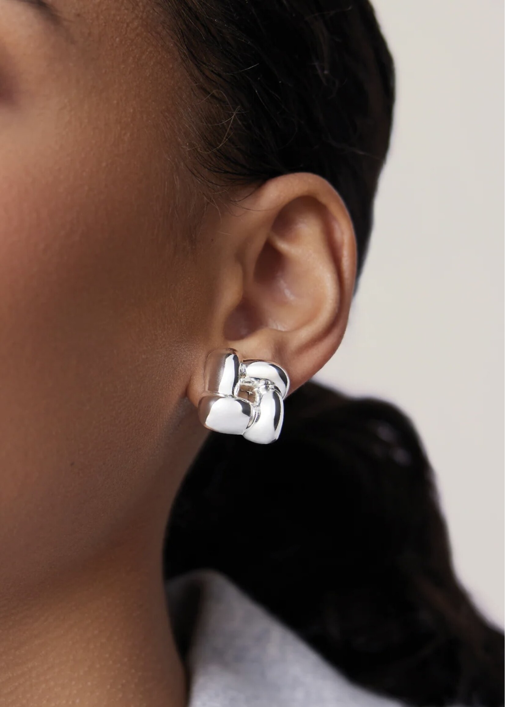 Jenny Bird Jenny Bird - Small Woven Square Earrings