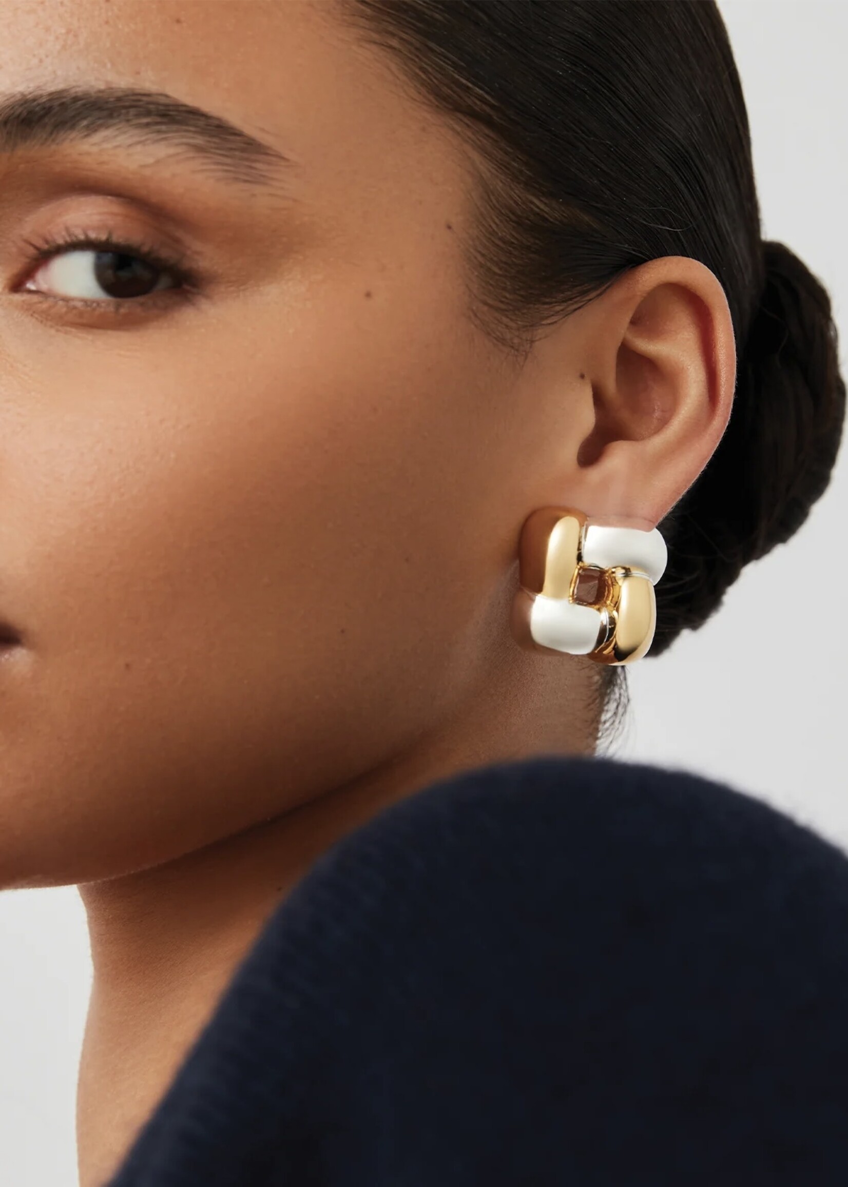 Jenny Bird Jenny Bird - Medium Woven Square Earrings