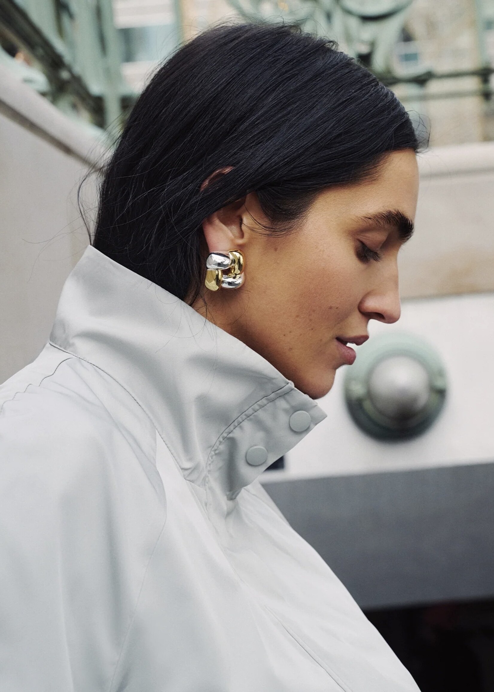 Jenny Bird Jenny Bird - Medium Woven Square Earrings
