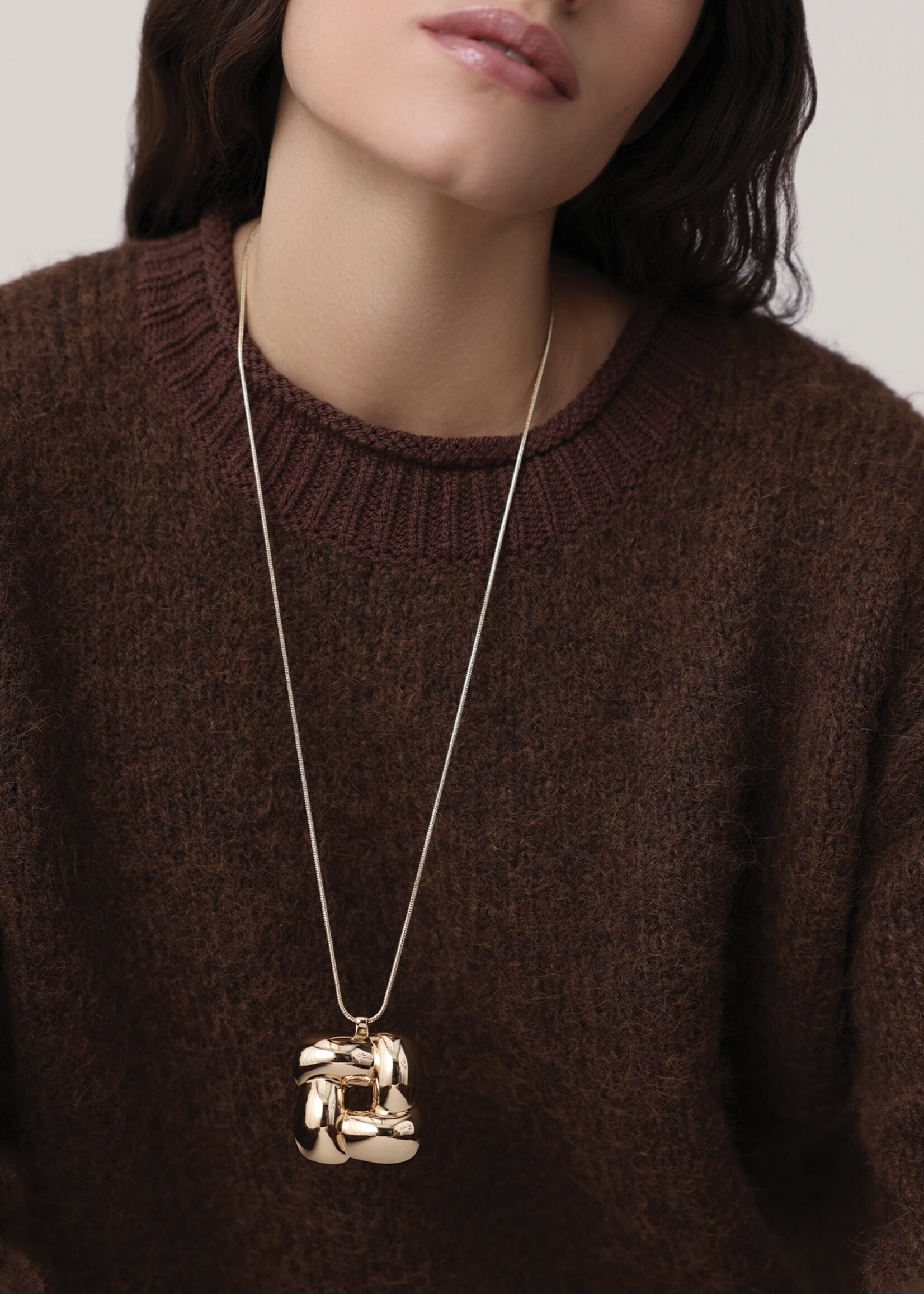 Jenny Bird Jenny Bird - Woven Square Pendant Necklace