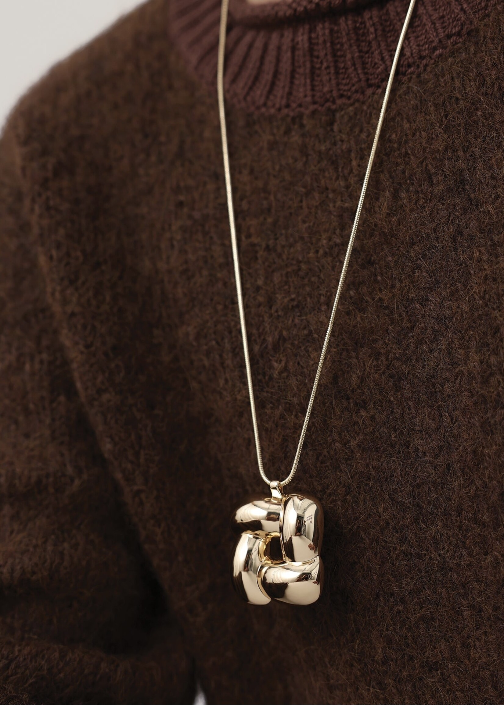 Jenny Bird Jenny Bird - Woven Square Pendant Necklace