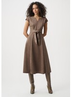 Joseph Ribkoff Joseph Ribkoff - V-neck Belted Midi Dress Style 263105