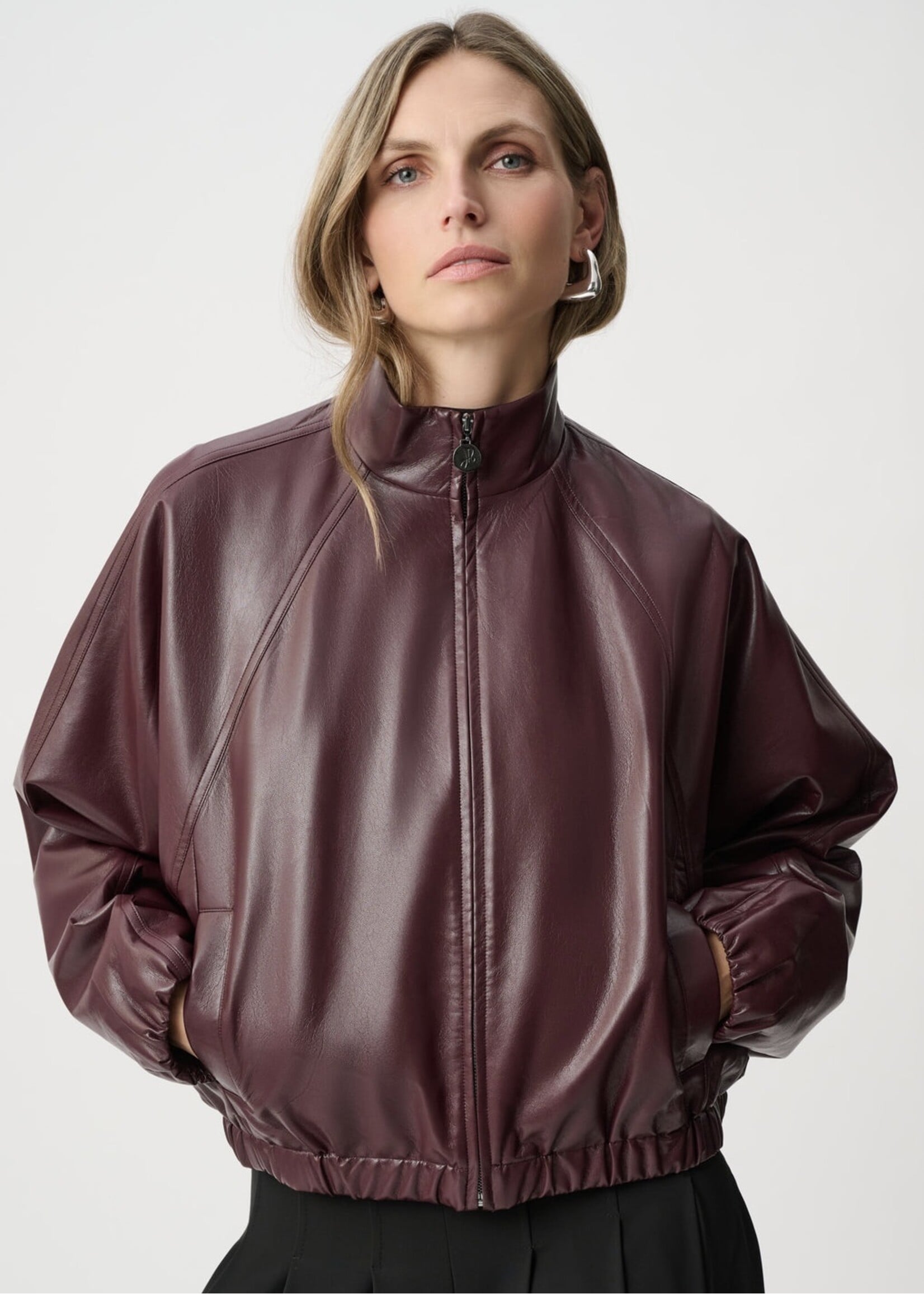 Joseph Ribkoff Joseph Ribkoff - Mock-Neck Bomber Jacket Style 263971