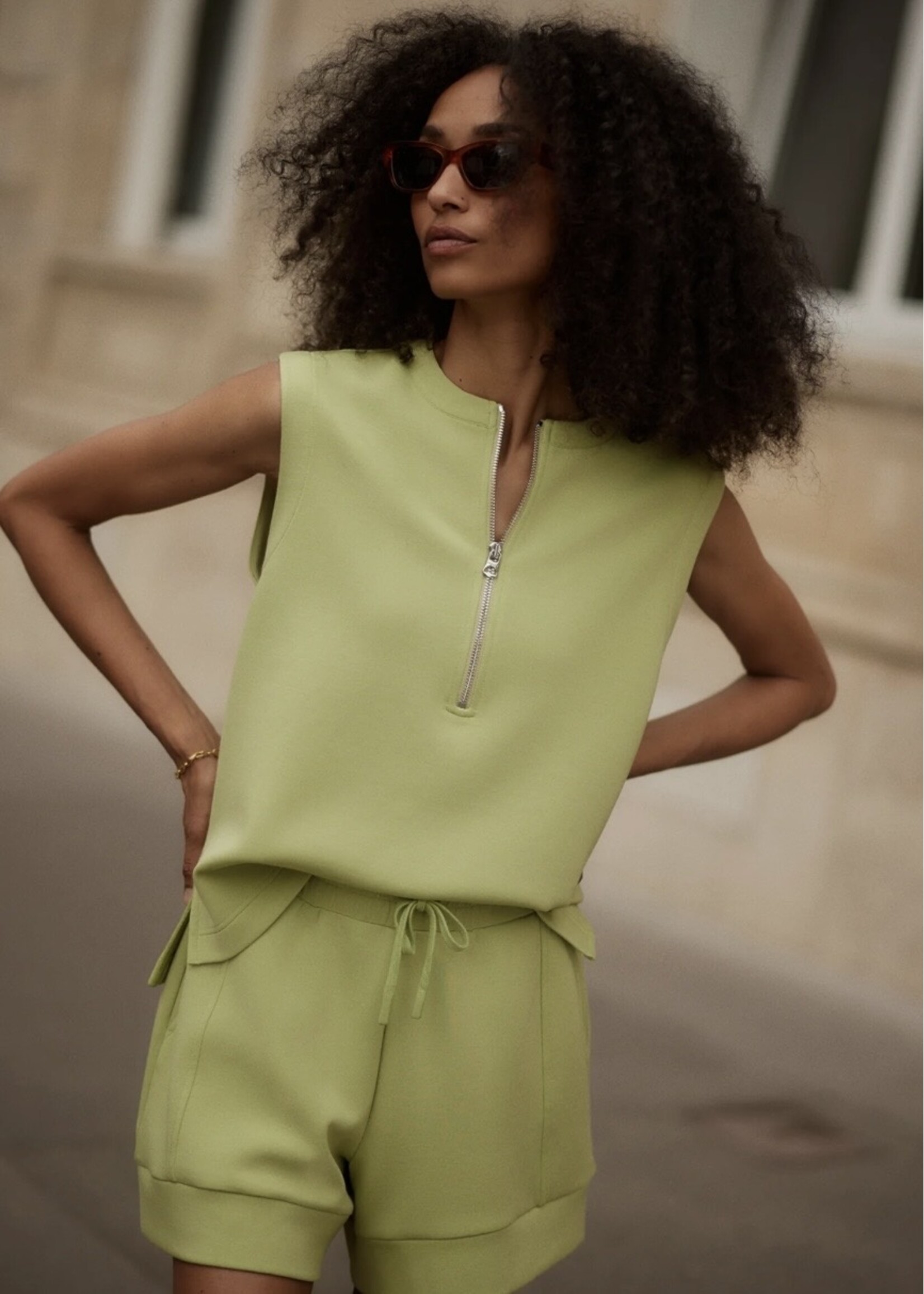 Varley Varley - Simmons Half Zip Tank