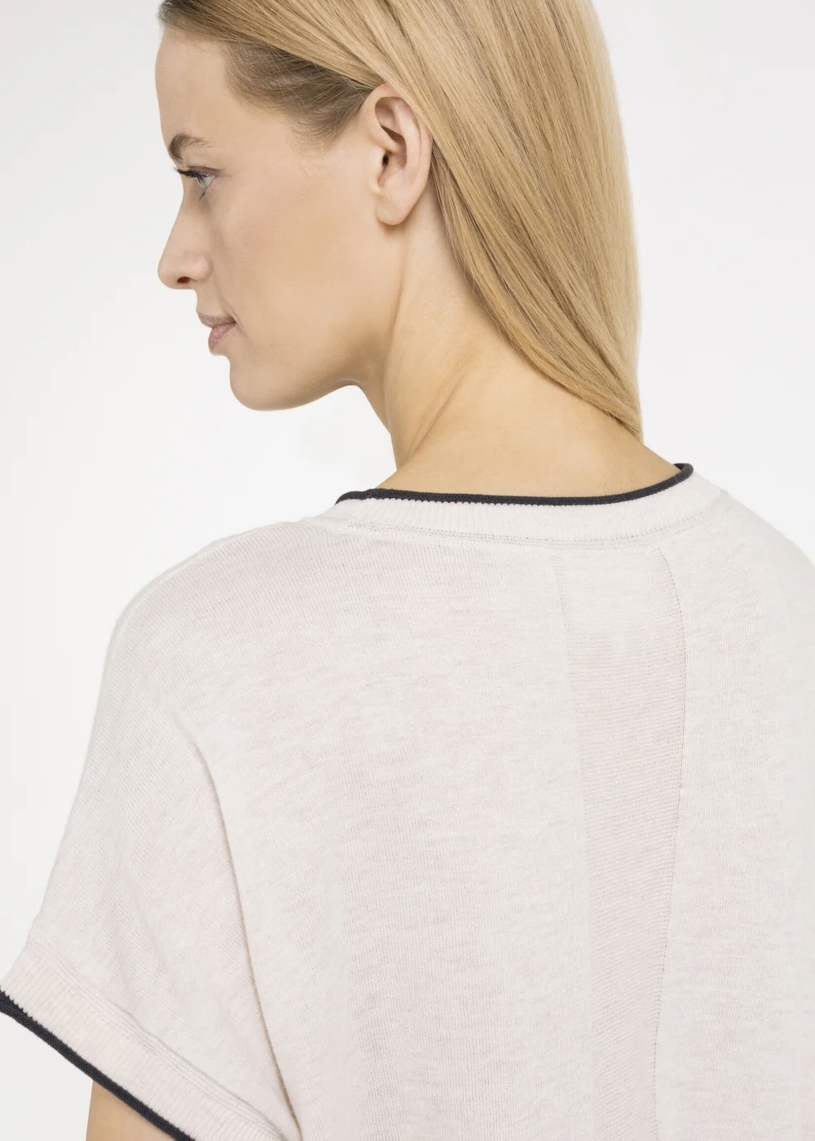 YAYA Yaya - Knitted Sweater with Rolled Edges