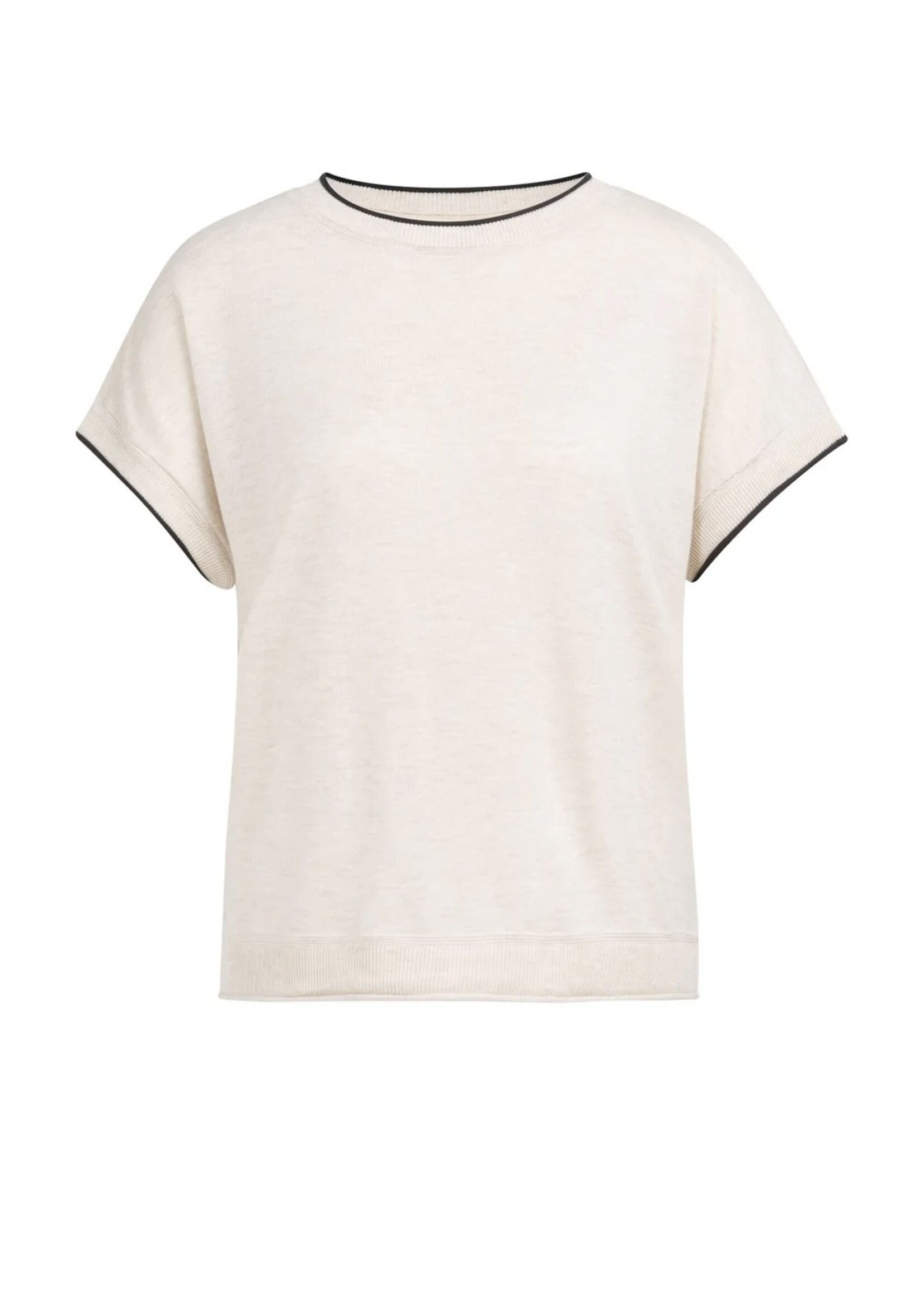 YAYA Yaya - Knitted Sweater with Rolled Edges