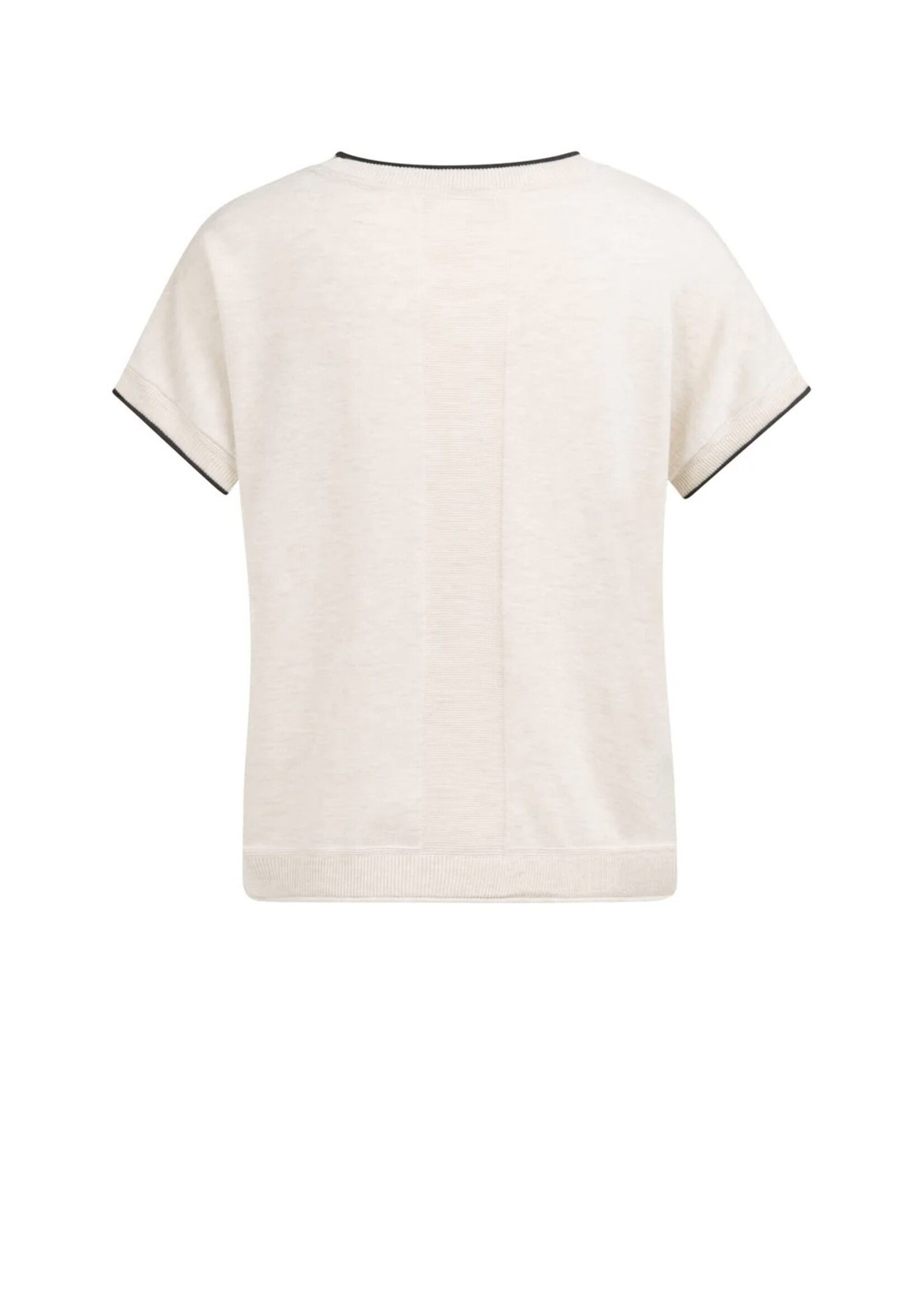 YAYA Yaya - Knitted Sweater with Rolled Edges