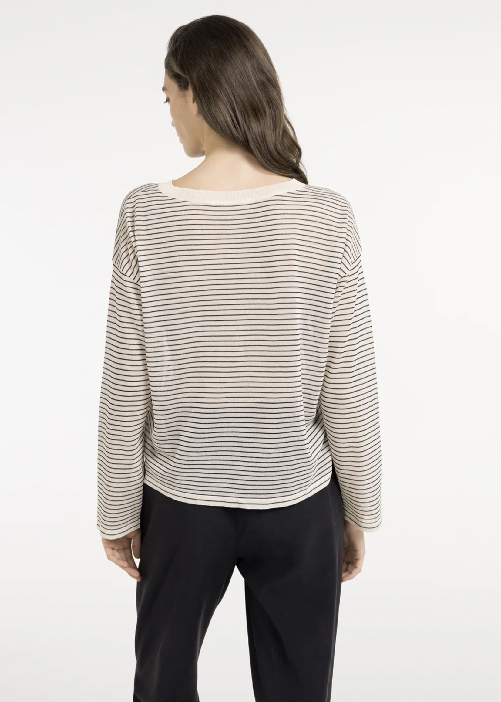 YAYA Yaya - Fine Knitted Stripe Sweater