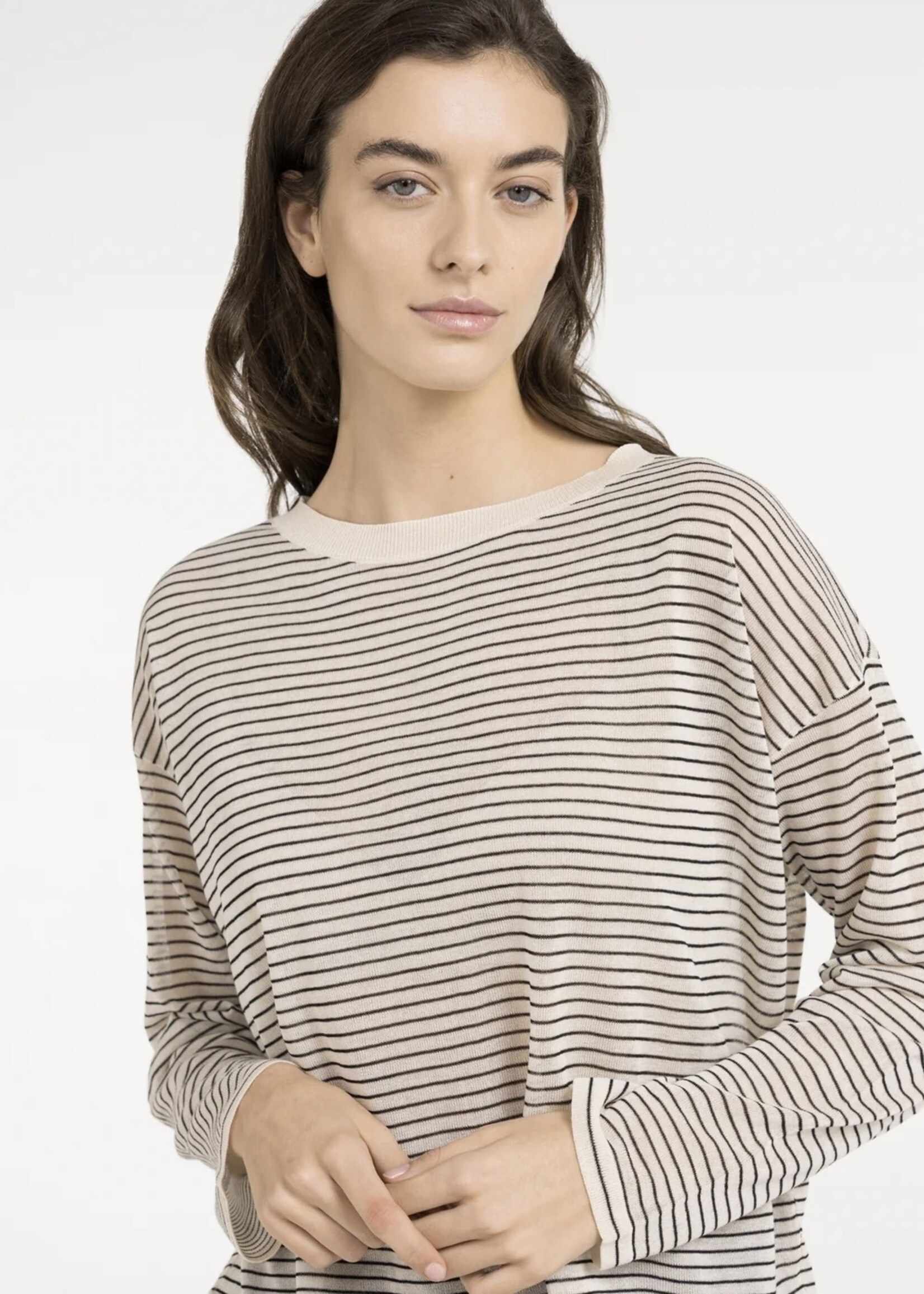 YAYA Yaya - Fine Knitted Stripe Sweater