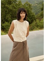 YAYA Yaya - Shoulder Detail Cardigan with Fitted Waist