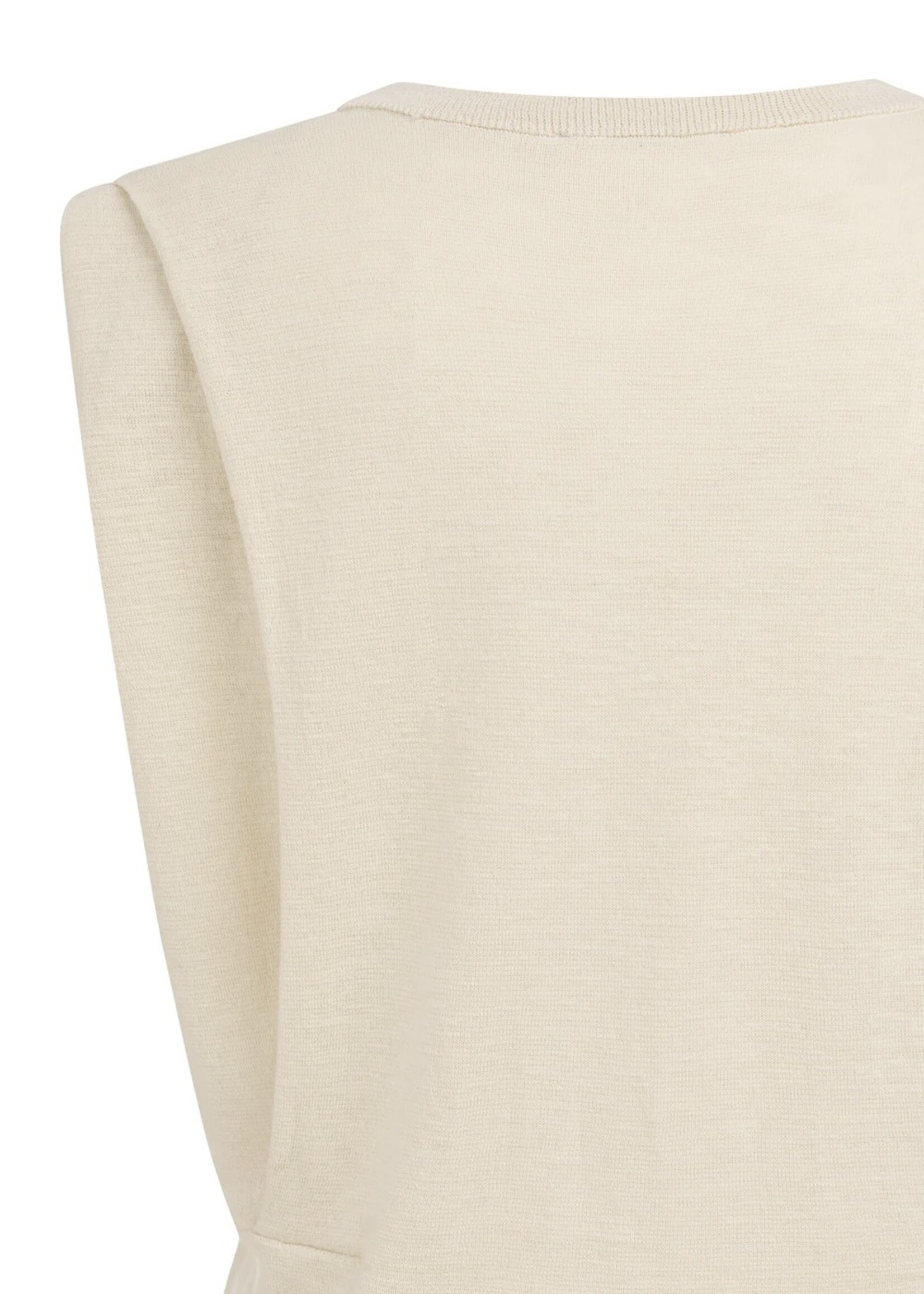 YAYA Yaya - Shoulder Detail Cardigan with Fitted Waist